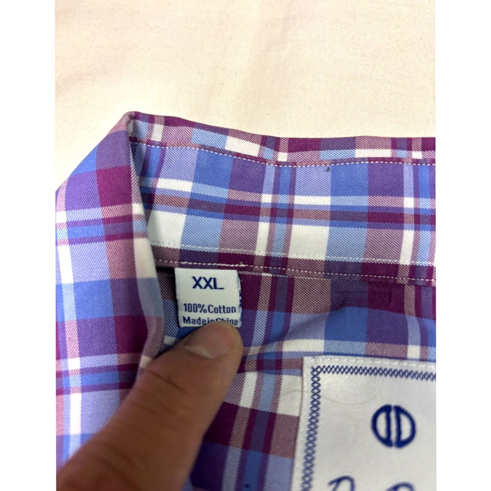 David Donahue David Donahue Mens 2XL Plaid Button-Down Shirt Long Sleeve Casual Business Size US XXL / EU 58 / 5 - 3 Thumbnail