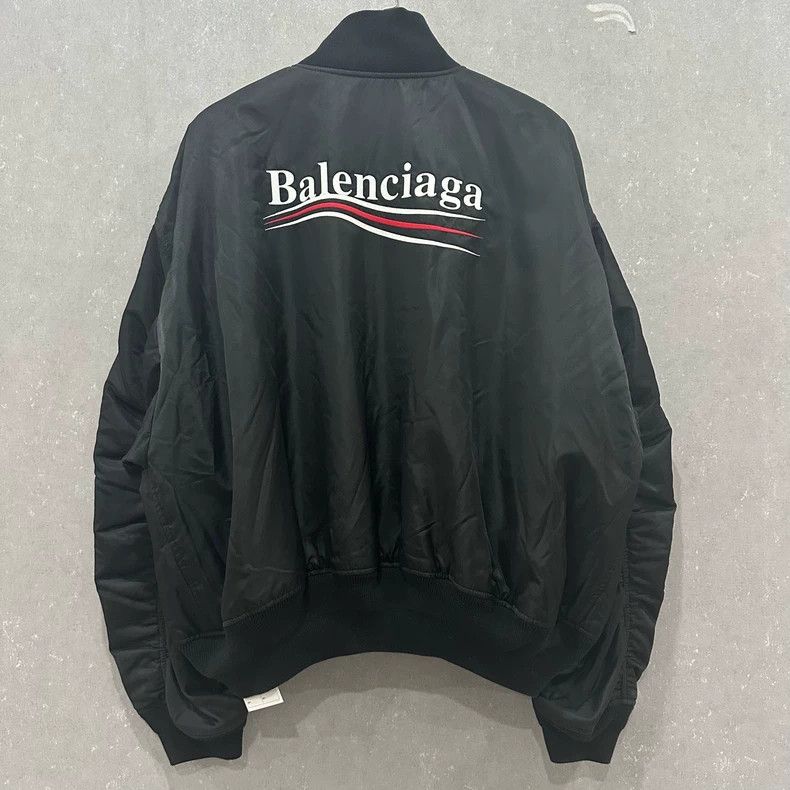 Balenciaga Balenciaga Cola Embroidered Flight Jacket Size US S / EU 44-46 / 1 - 1 Thumbnail