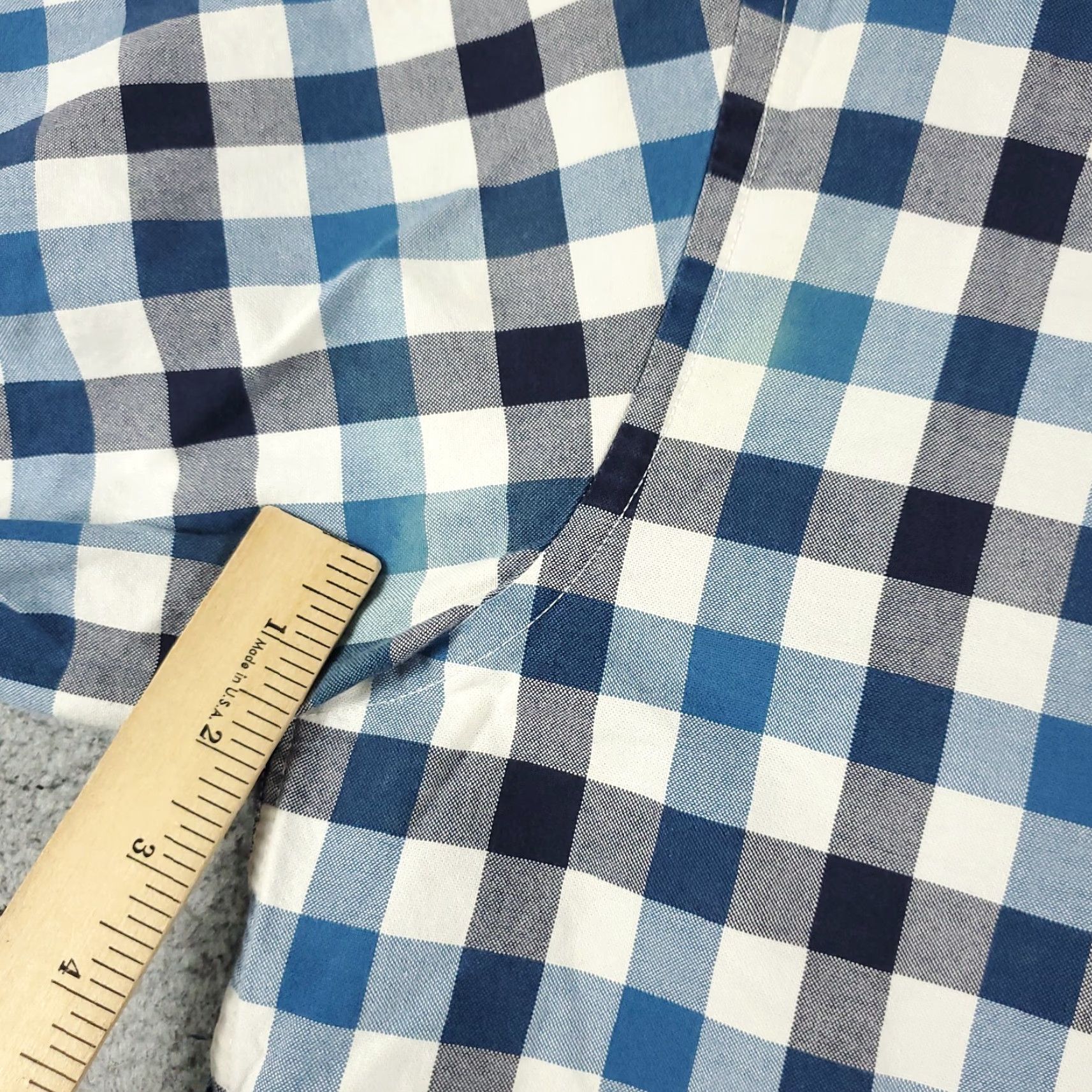 Tommy Hilfiger VINTAGE Tommy Hilfiger Shirt Mens XL Blue Check Casual Button Up Long Sleeve Size US XL / EU 56 / 4 - 4 Thumbnail