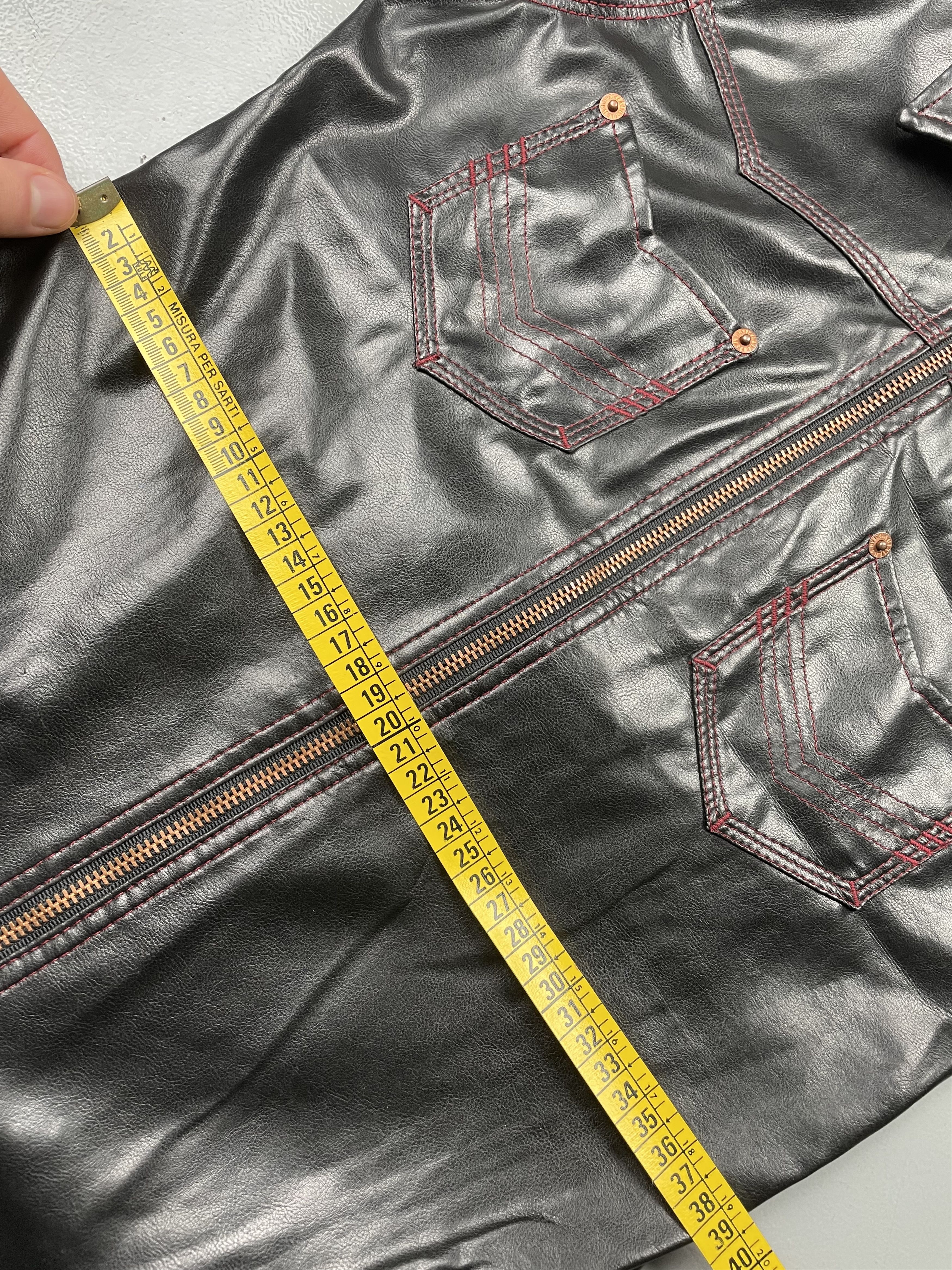Jean Paul Gaultier vintage Gaultier Jean's faux leather zip-up shirt Size XS / US 0-2 / IT 36-38 - 13 Thumbnail