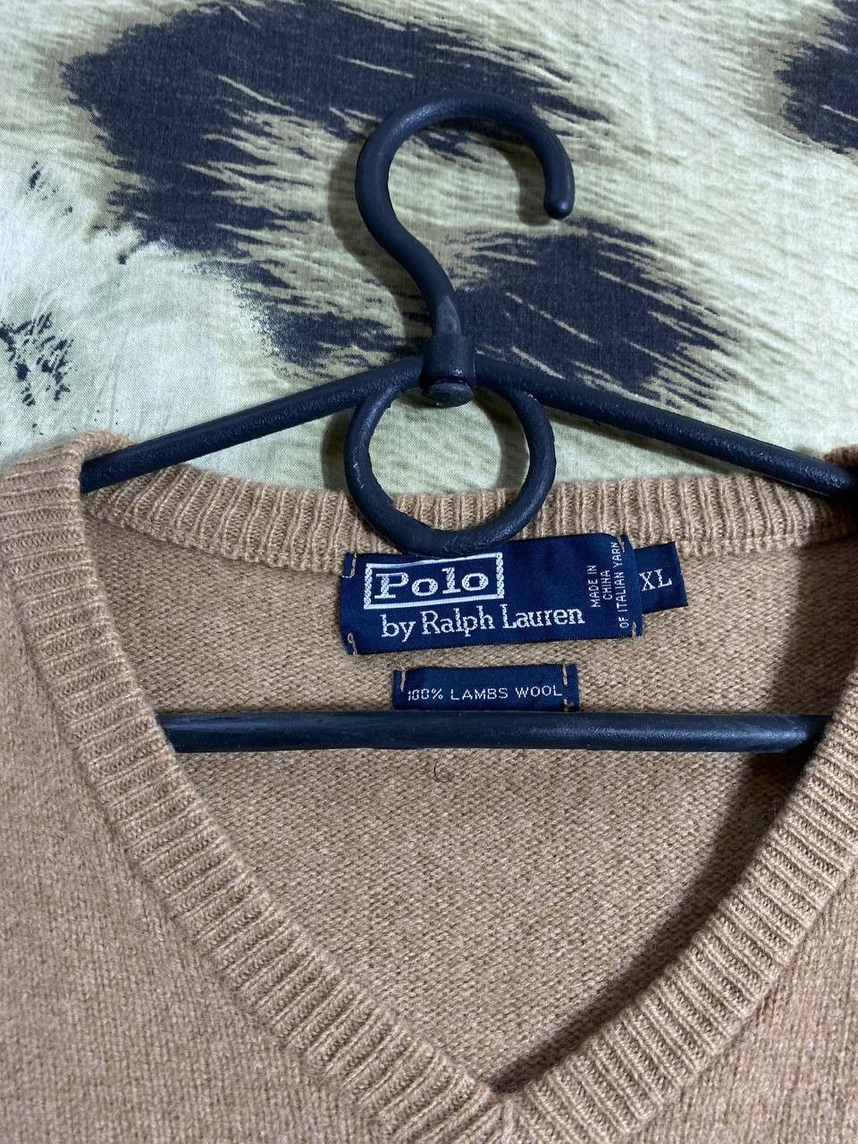 Polo Ralph Lauren × Ralph Lauren × Vintage 90s Vintage Polo Ralph Lauren Khaki Knit Sweater Size US XL / EU 56 / 4 - 2 Thumbnail