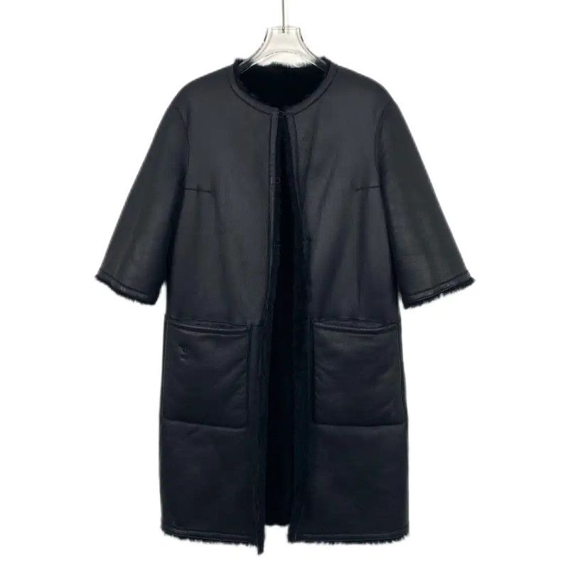 Dior Dior Black Wool Women's Coat Size S 0089 Size S / US 4 / IT 40 - 1 Thumbnail