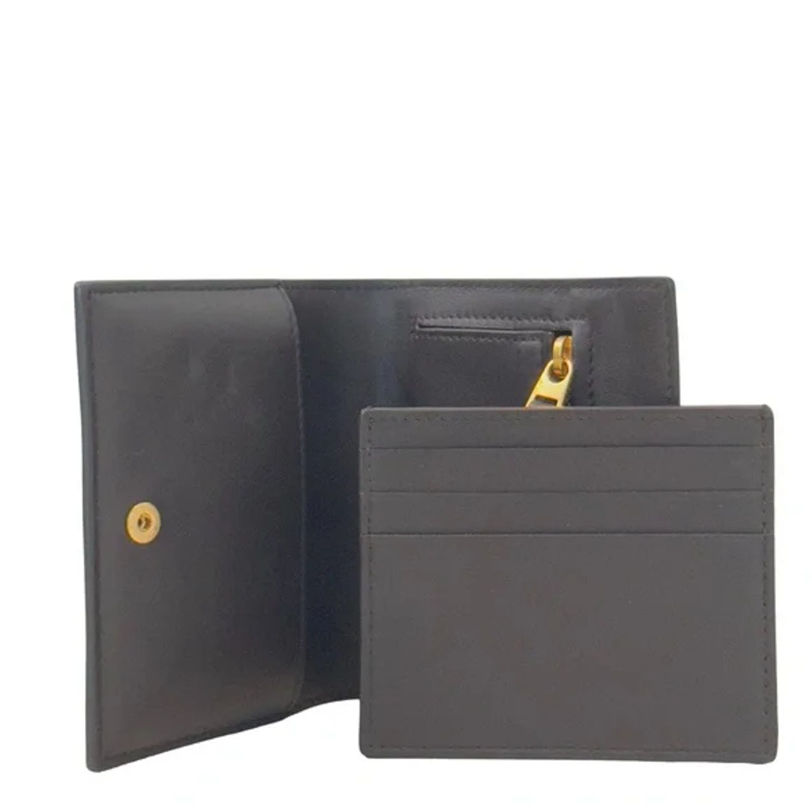 Bottega Veneta Bottega Veneta Brown Leather Removable Card Holder Wallet Size ONE SIZE - 4 Thumbnail