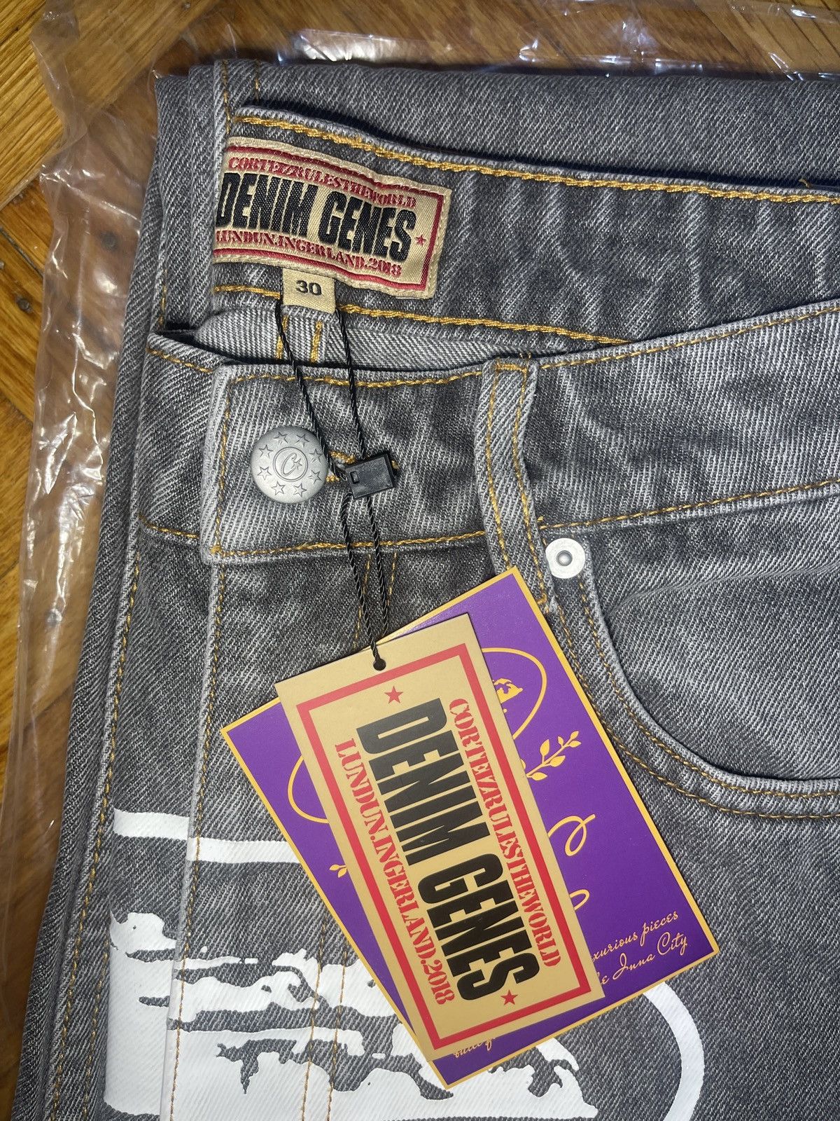 Corteiz Corteiz Island Light Grey Baggy Jeans Size US 30 / EU 46 - 4 Thumbnail