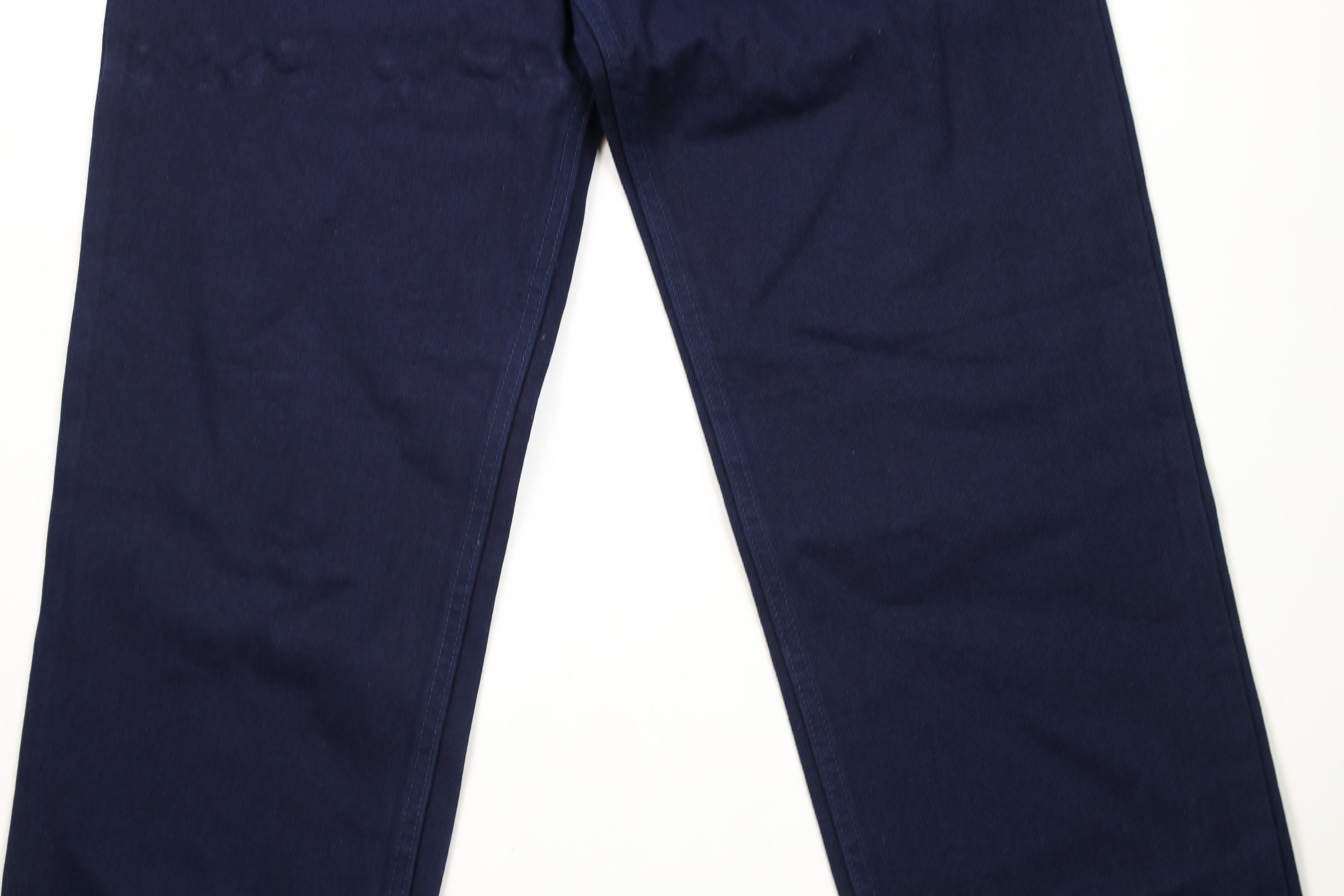 Vintage Deadstock Vintage 90s Streetwear Leg Denim Jeans Blue Size US 30 / EU 46 - 3 Thumbnail