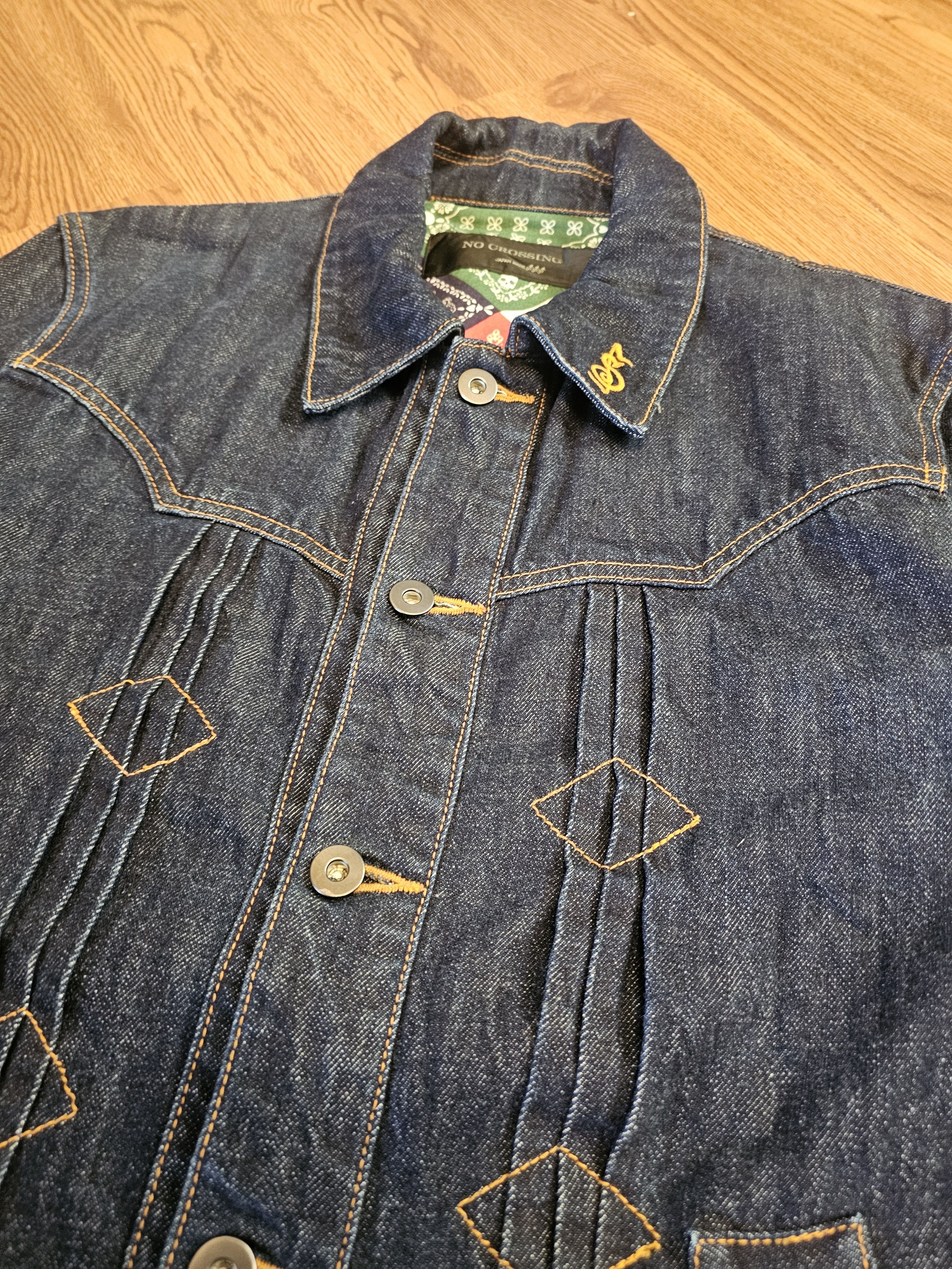Japanese Brand Vintage No Crossing Japan Western Denim Jacket Size US M / EU 48-50 / 2 - 3 Thumbnail