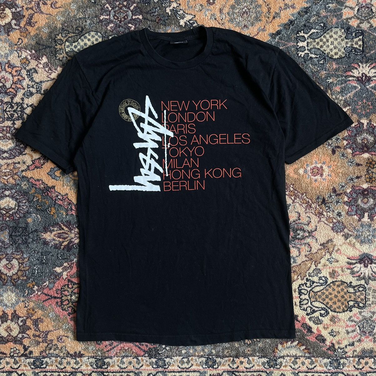 Vintage Stussy Tee Vintage New York Los Angeles Tokyo London T-Shirt