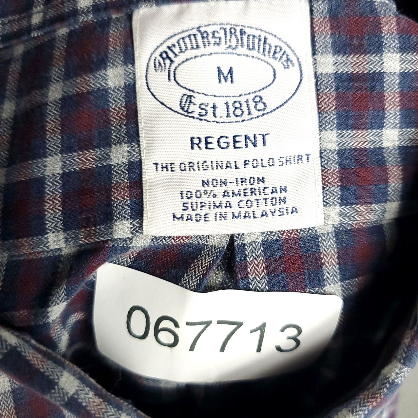 Brooks Brothers Brooks Brothers Shirt Mens Red Blue Plaid Regent Button Up Short Sleeve Sleeve Button-Down Collar Casual Formal 346 Vintage No N/A Size US M / EU 48-50 / 2 - 8 Thumbnail