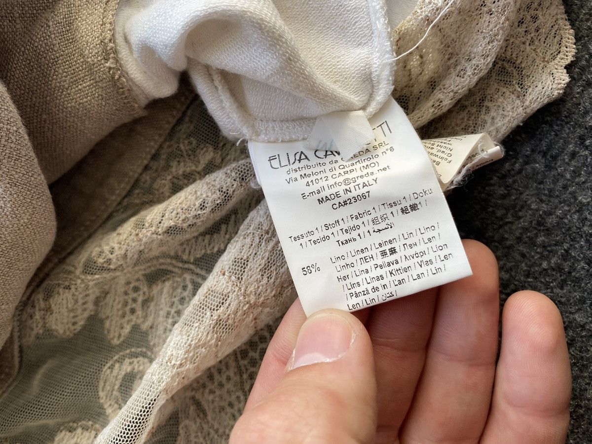 Elisa Cavaletti 🔥Elisa Cavaletii Beige designer blazer m rare linen Size M / US 6-8 / IT 42-44 - 5 Thumbnail