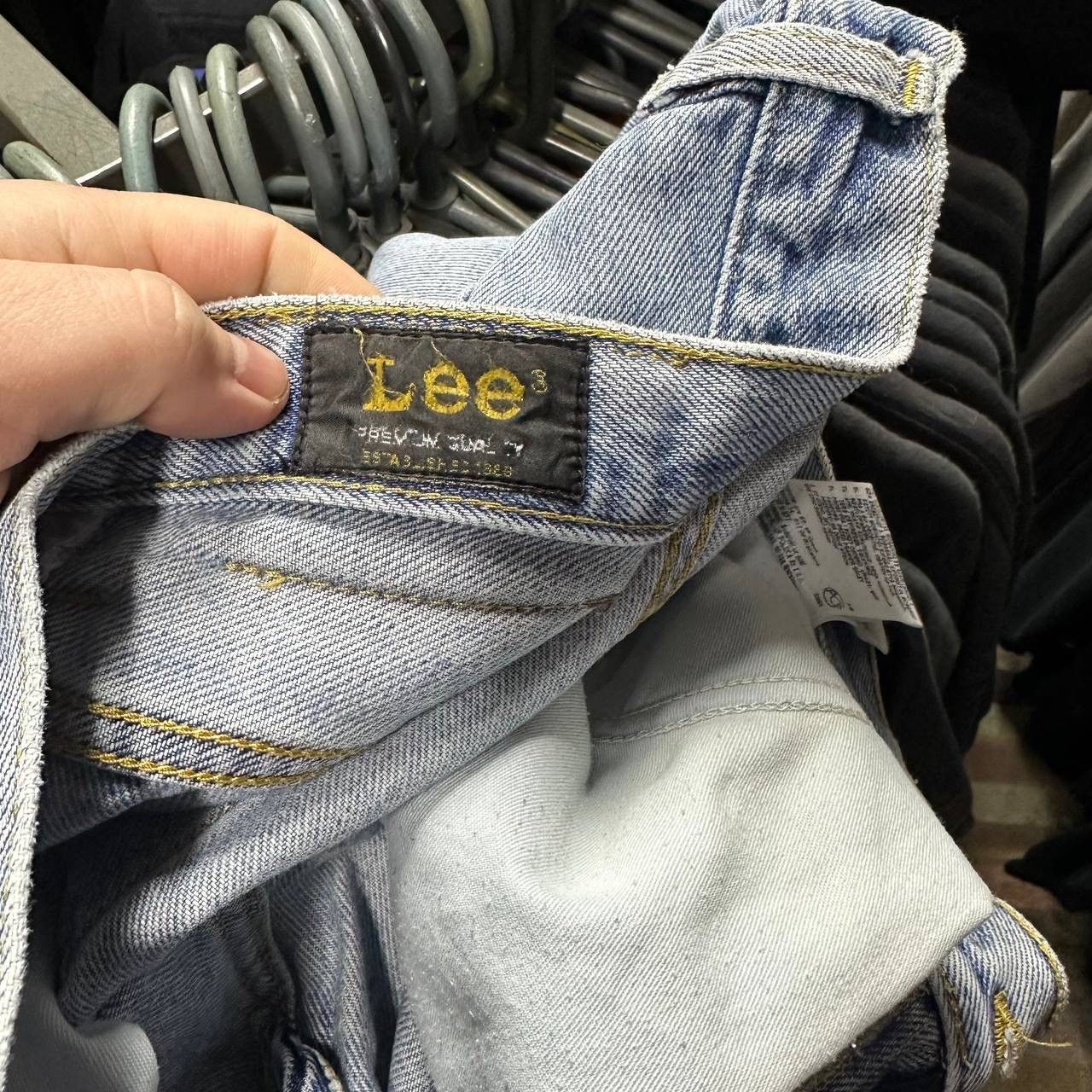 Lee Vintage Lee Brooklyn Straight Leg Jeans Light Blue Wash Deni Size US 32 / EU 48 - 9 Thumbnail