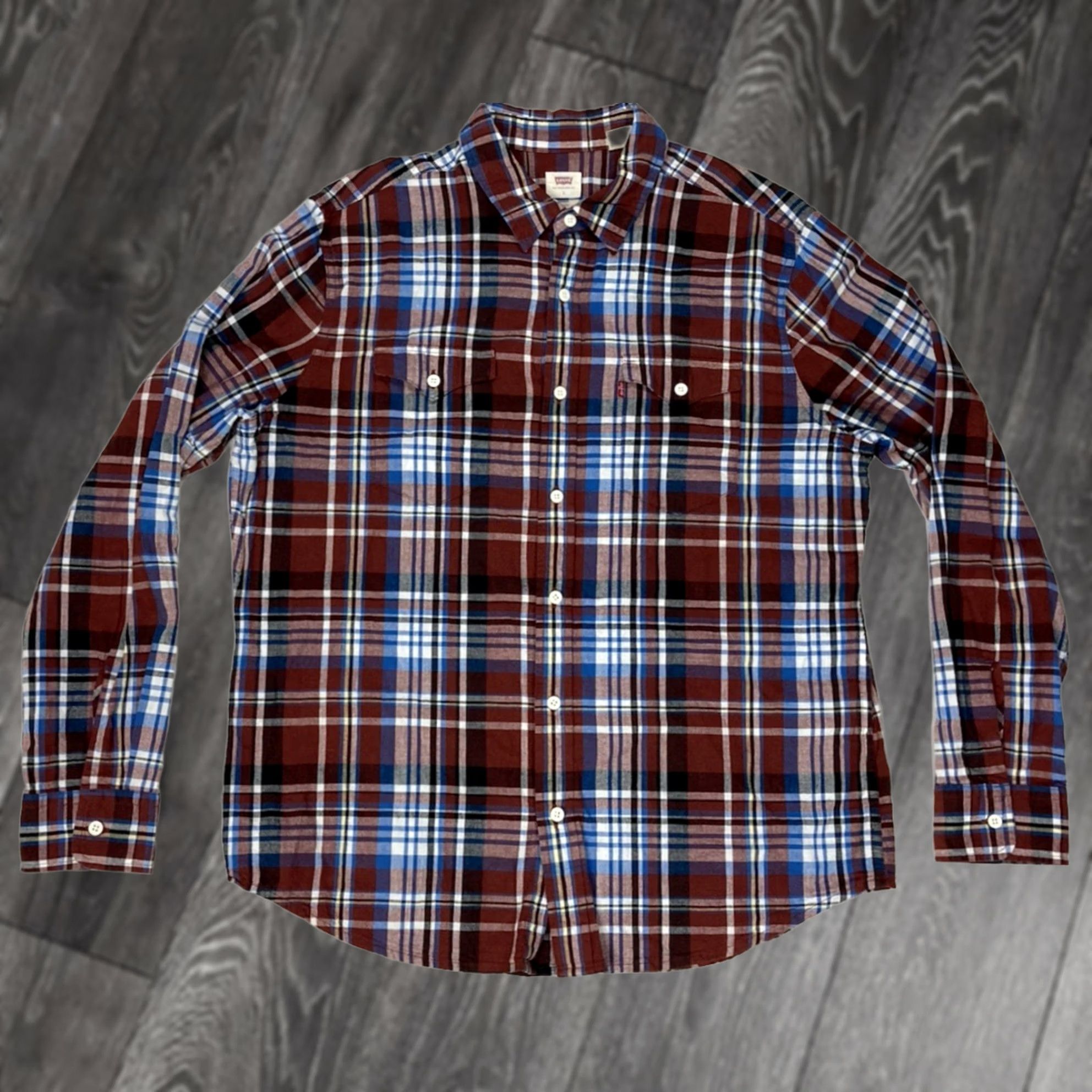 Levi's Levi's Plaid Shirt Men L Long Sleeve Pockets Button-Up Casual Multicolor Colorful Cotton Size US L / EU 52-54 / 3 - 1 Thumbnail
