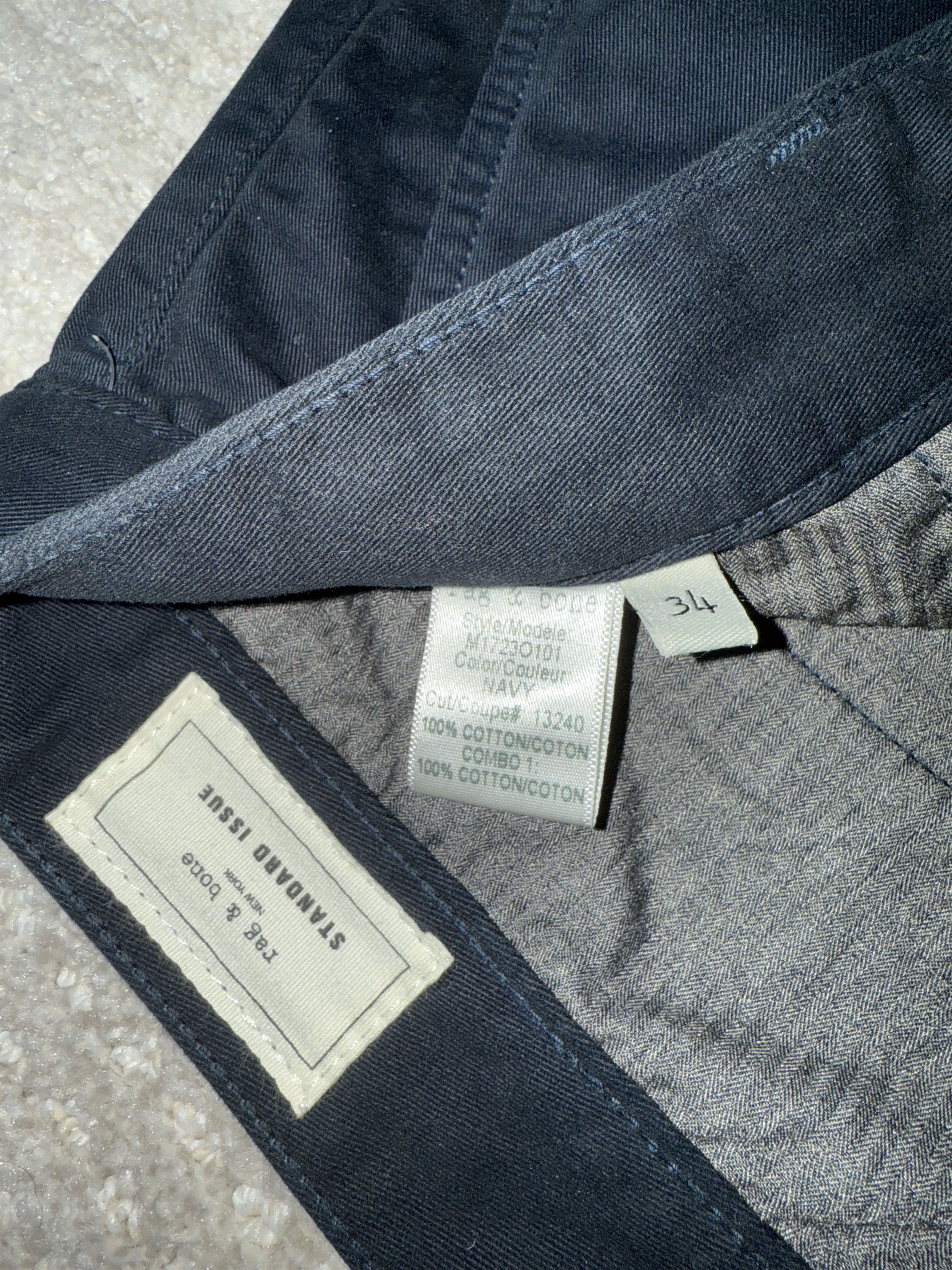 Rag & Bone Khaki Pants 34/32 Navy