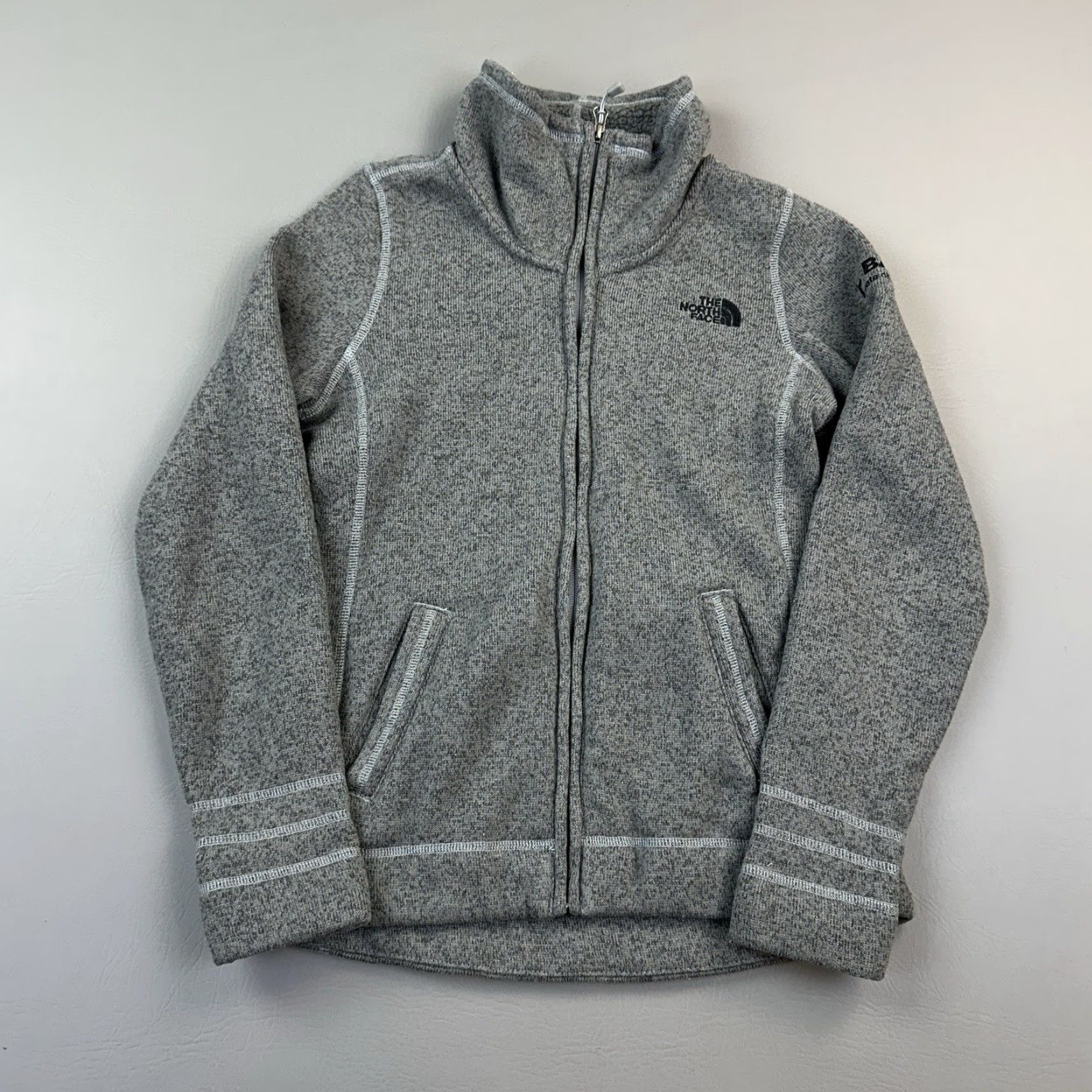 The North Face The North Face Sweater Fleece Jacket Women's Small Gray Full Zip Outdoor Hiking Size S / US 4 / IT 40 - 2 Thumbnail
