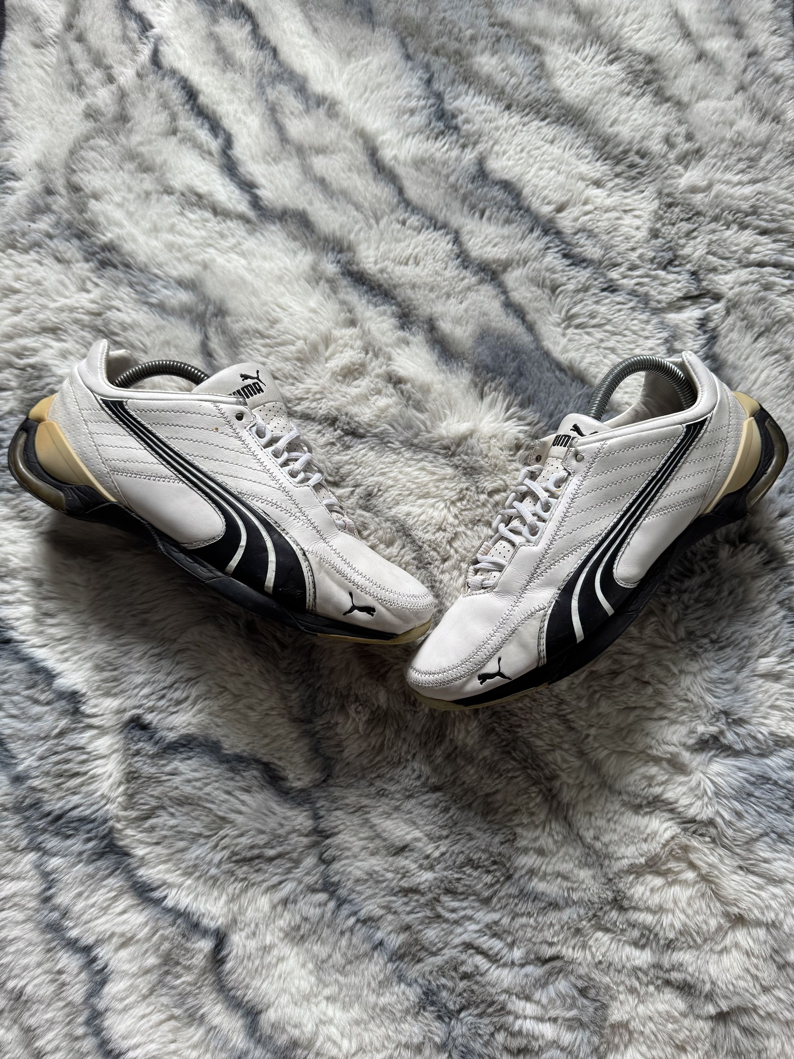 Puma × Vintage VINTAGE PUMA WHITE LEATHER UGLY BOWLING SNEAKERS