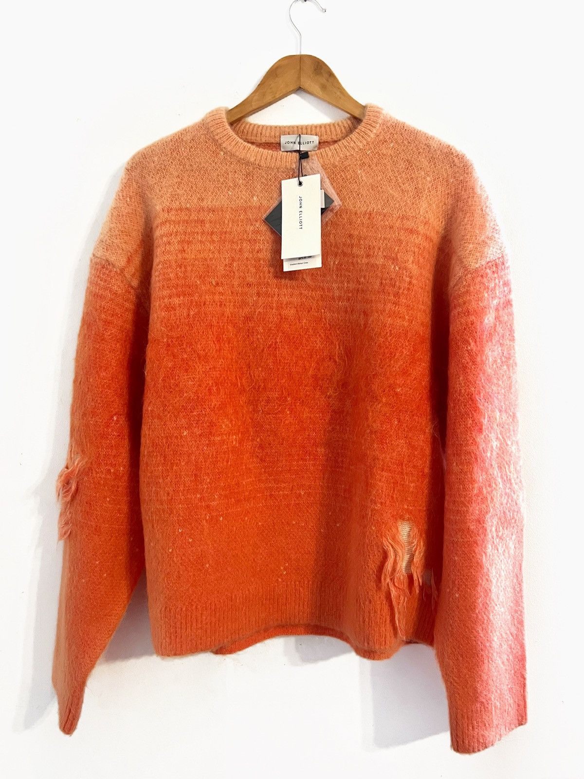 John Elliott Distressed Boxy Mohair sweater Size US M / EU 48-50 / 2 - 2 Thumbnail