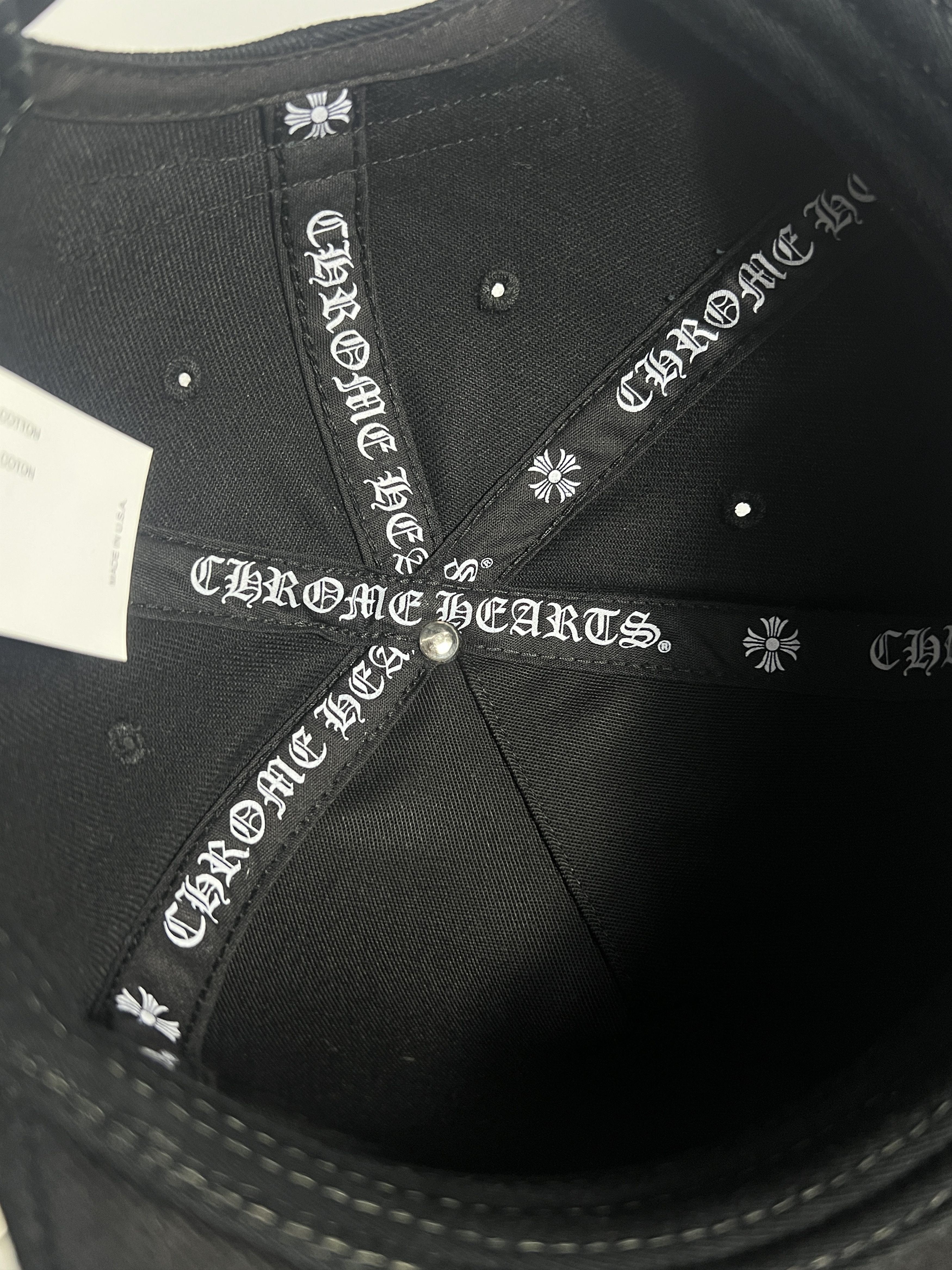 Chrome Hearts Chrome Hearts Black Cross Embroidery Snapback Hat USA Size ONE SIZE - 6 Thumbnail
