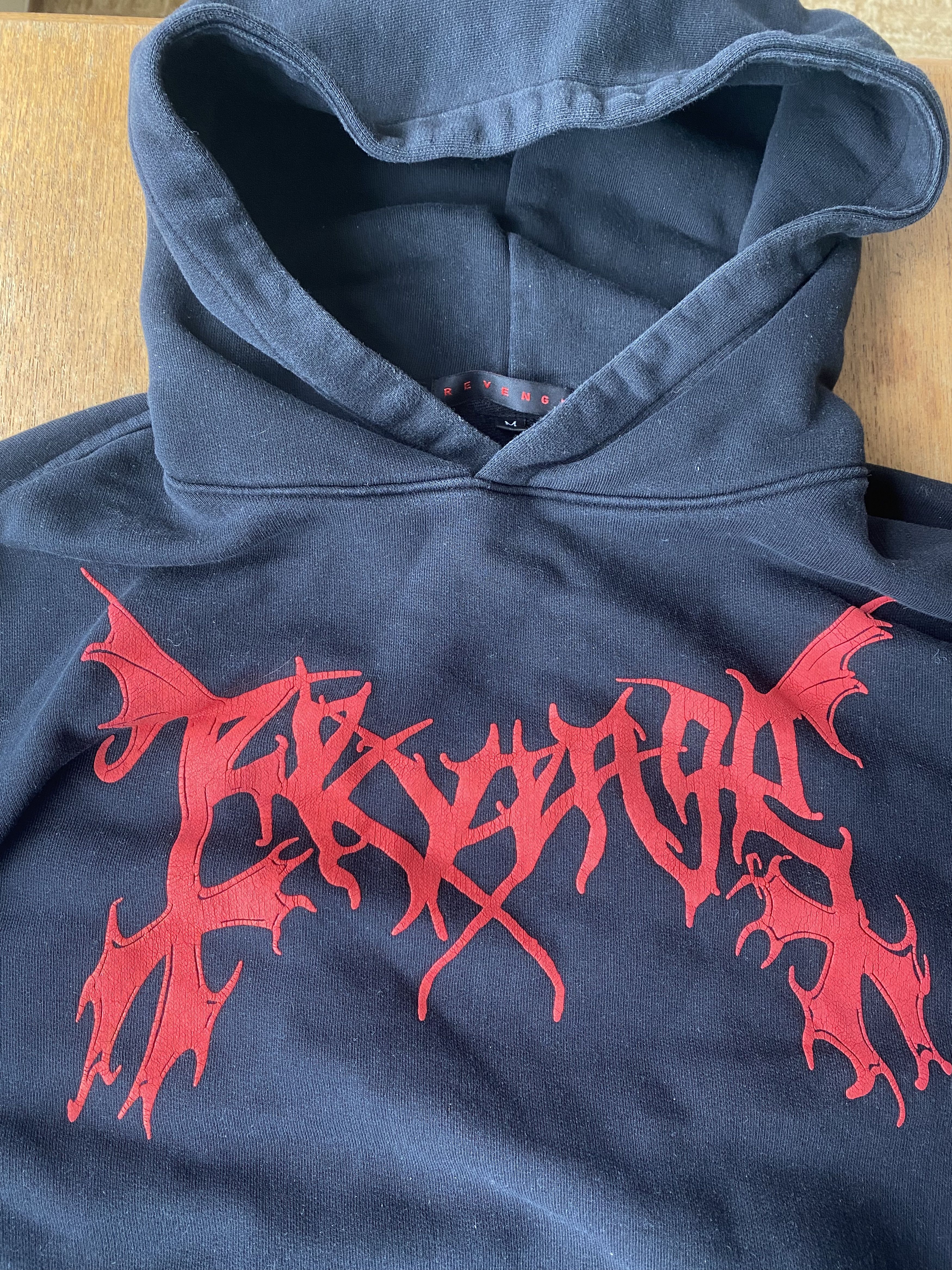Revenge Mayhem x Revenge Tour Hoodie (Black with Red Lettering) Size US M / EU 48-50 / 2 - 2 Thumbnail