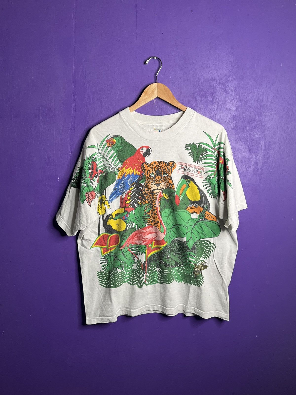Vintage Vintage 90s Natures paradise big print t-shirt Size US XL / EU 56 / 4 - 1 Thumbnail