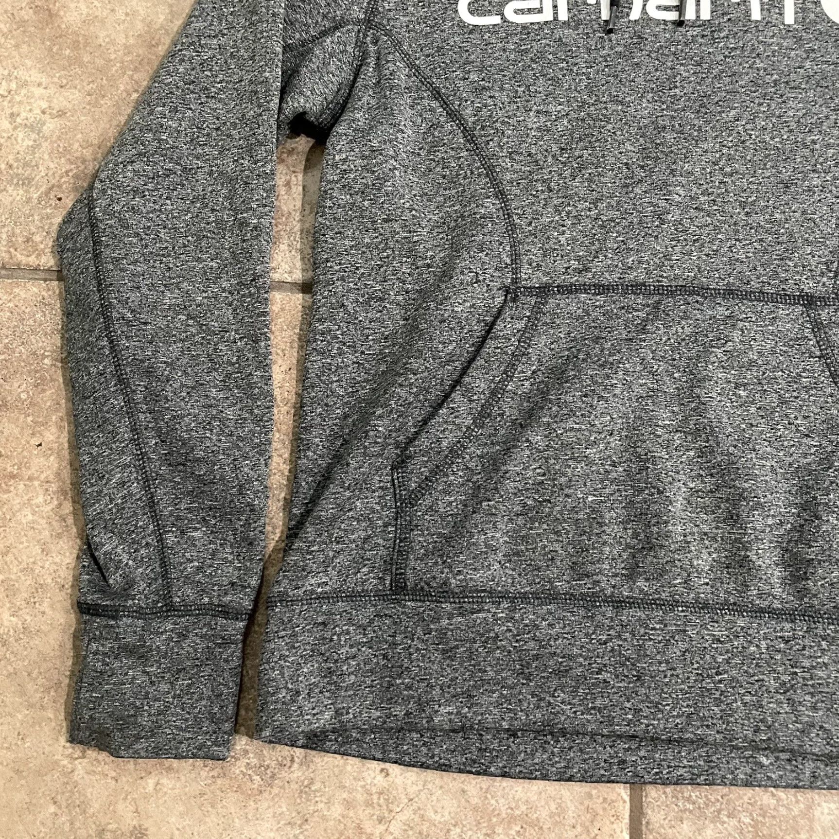 Carhartt Carhartt Gray Hoodie Long Sleeve Pullover Activewear Womens Size S Size S / US 4 / IT 40 - 3 Thumbnail