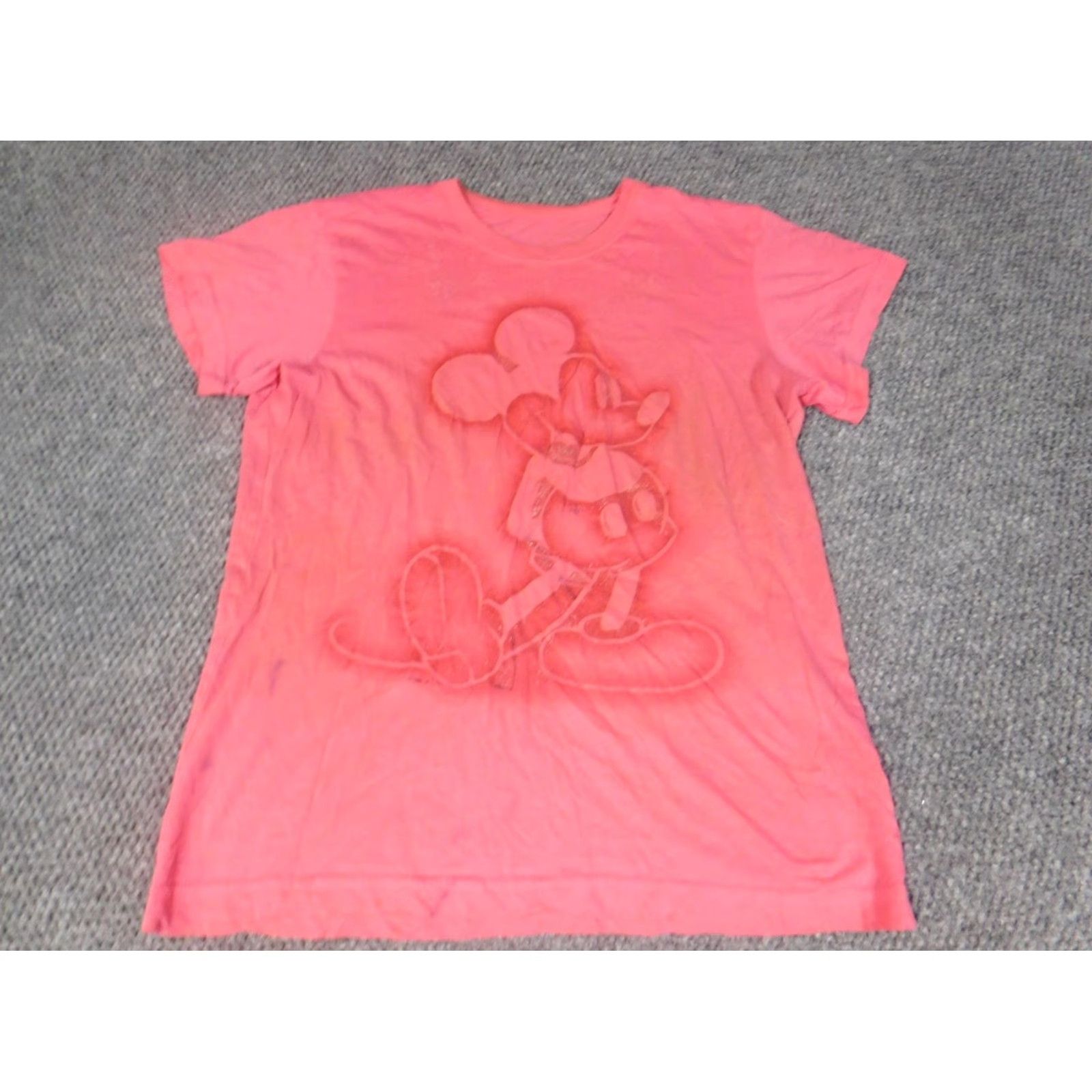 Disney Disney Shirt Womens Small pink Mickey Mouse graphic Crew Neck T-Shirt Casual Short Sleeve Disney Brand Womens Pink Mickey Movie Basic 90s? Size S / US 4 / IT 40 - 2 Thumbnail