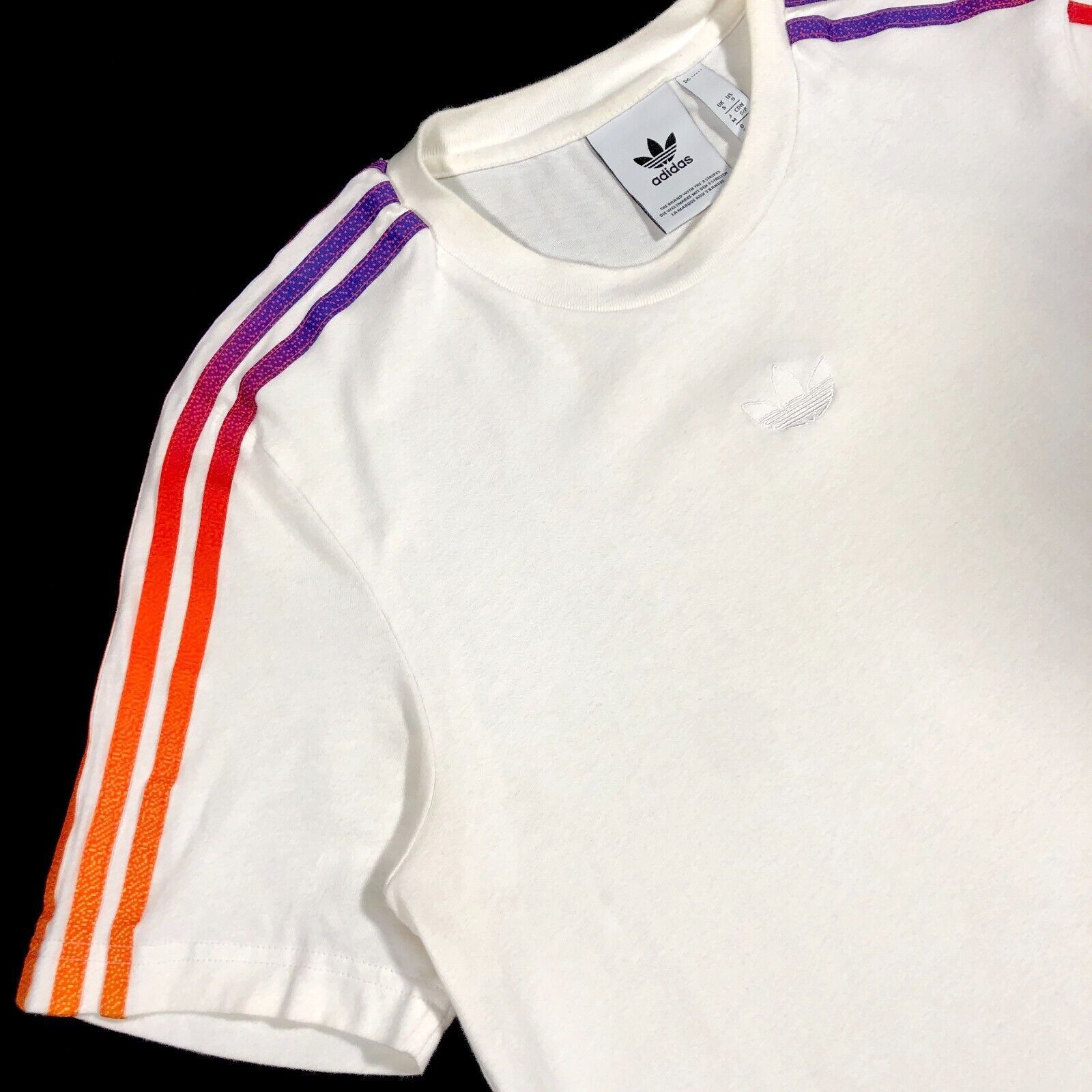 Adidas × Vintage Adidas Originals Sprt 3 Stripe Tee T Shirt Striped Small Size US S / EU 44-46 / 1 - 2 Thumbnail