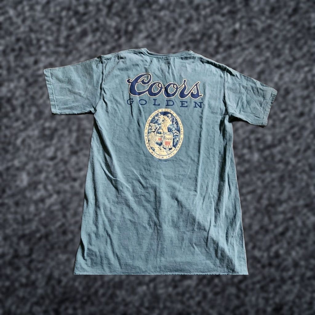 Vintage VINTAGE Mens S Coors Golden Banquet Beer Rocky Mountain T Shirt Double Sided Size US S / EU 44-46 / 1 - 1 Thumbnail