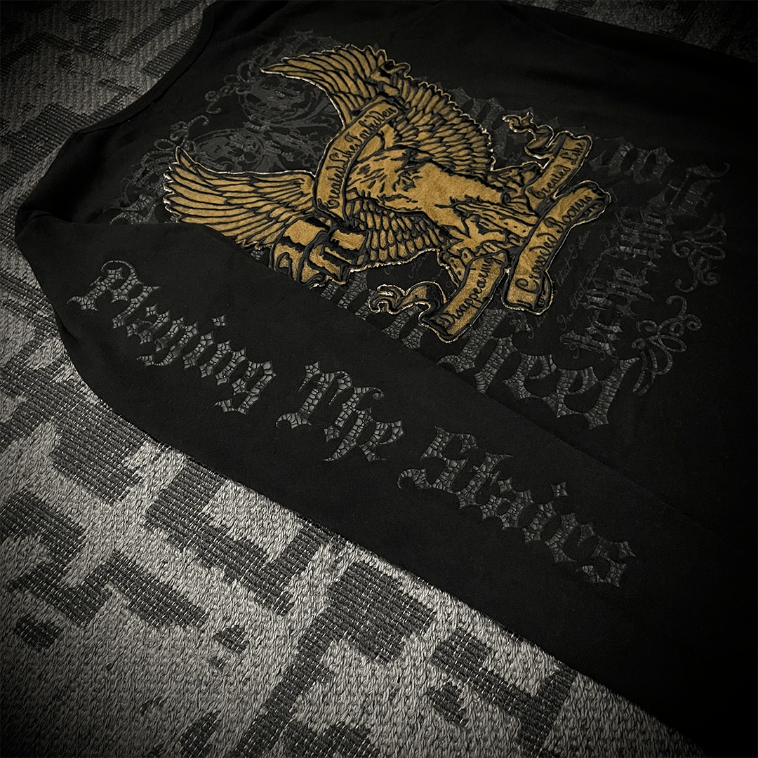 In The Attic In the attic font crack print long sleeve shirt Size US XXS / EU 40 - 5 Thumbnail