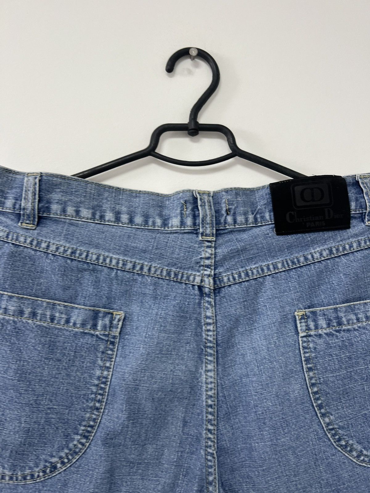 Dior × Vintage Vintage 90’s Christian Dior Paris Blue Washed Jeans Shorts S Size US 28 / EU 44 - 10 Thumbnail