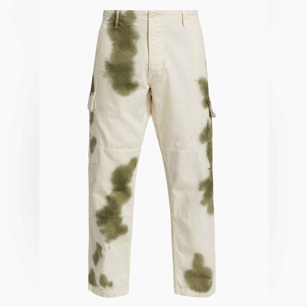 NSF NSF Tie-Dye Cargo Pants White Army Blotch Dye Men’s Size 32 Size US 32 / EU 48 - 1 Thumbnail