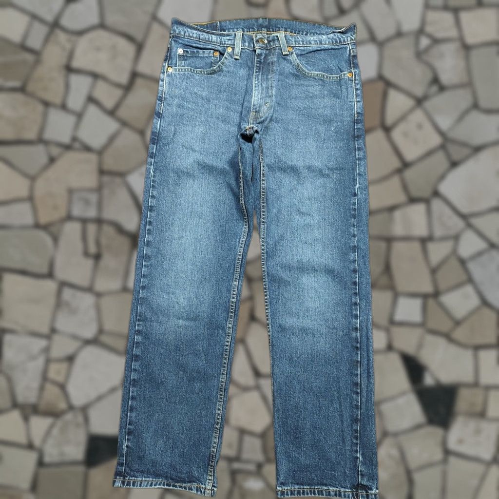 Levi's Levi's 505 Jeans Mens Regular Straight Blue Denim 32x30 5-Pocket Zip Belt Loops Machine Washable Vintage: No Size US 32 / EU 48 - 1 Thumbnail