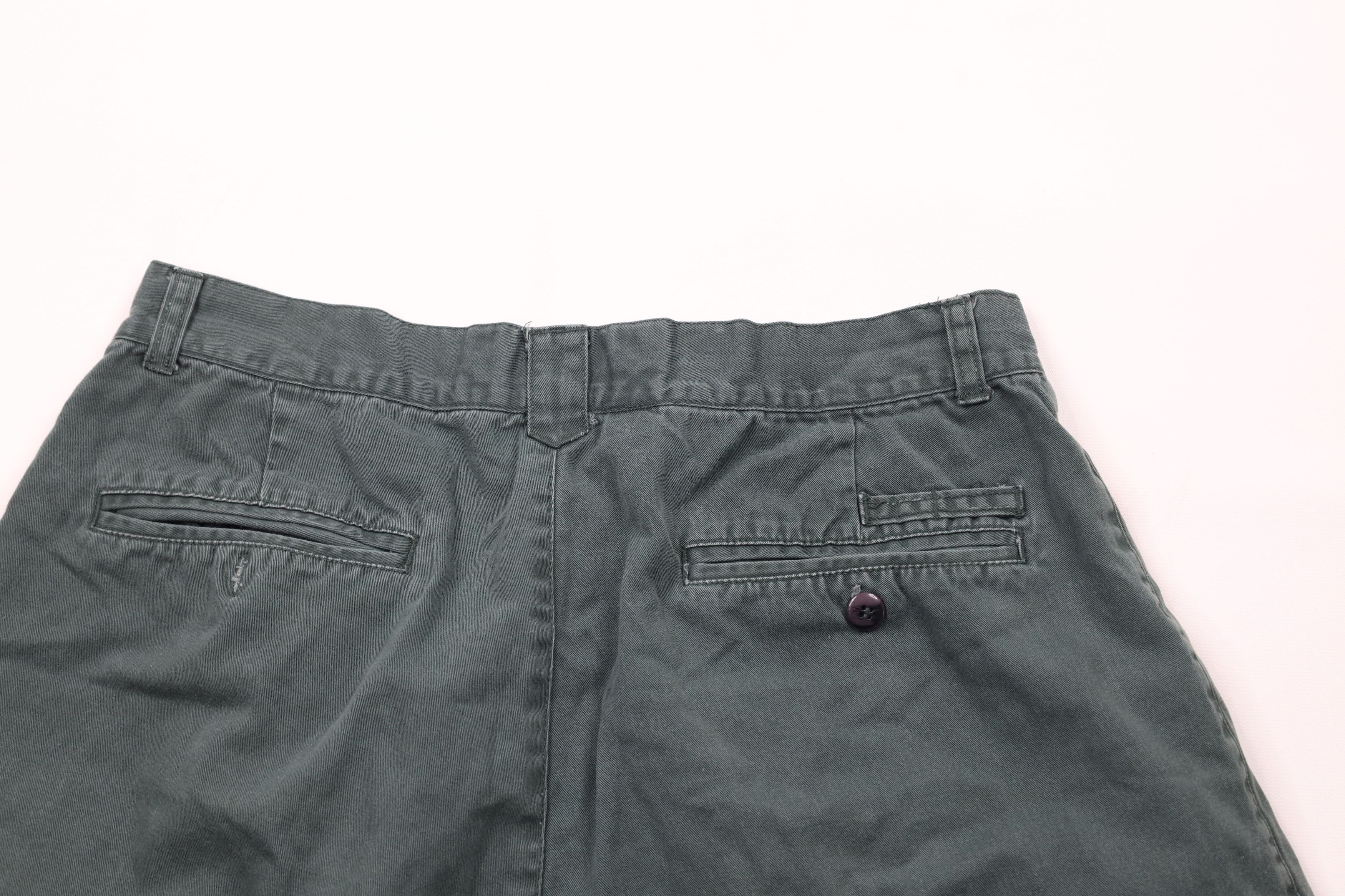 Vintage Vintage 90s Streetwear Above Knee Chino Shorts Green Cotton Size US 32 / EU 48 - 9 Thumbnail