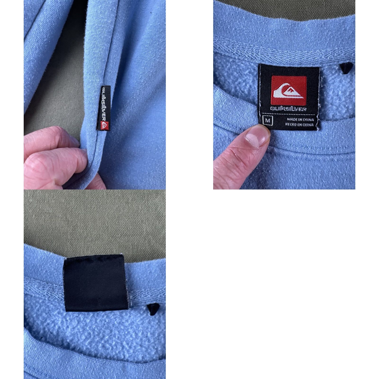 Quiksilver Quiksilver Sweatshirt Mens M Blue Y2K Surf Skate Minimal Logo Crewneck Size US M / EU 48-50 / 2 - 8 Thumbnail