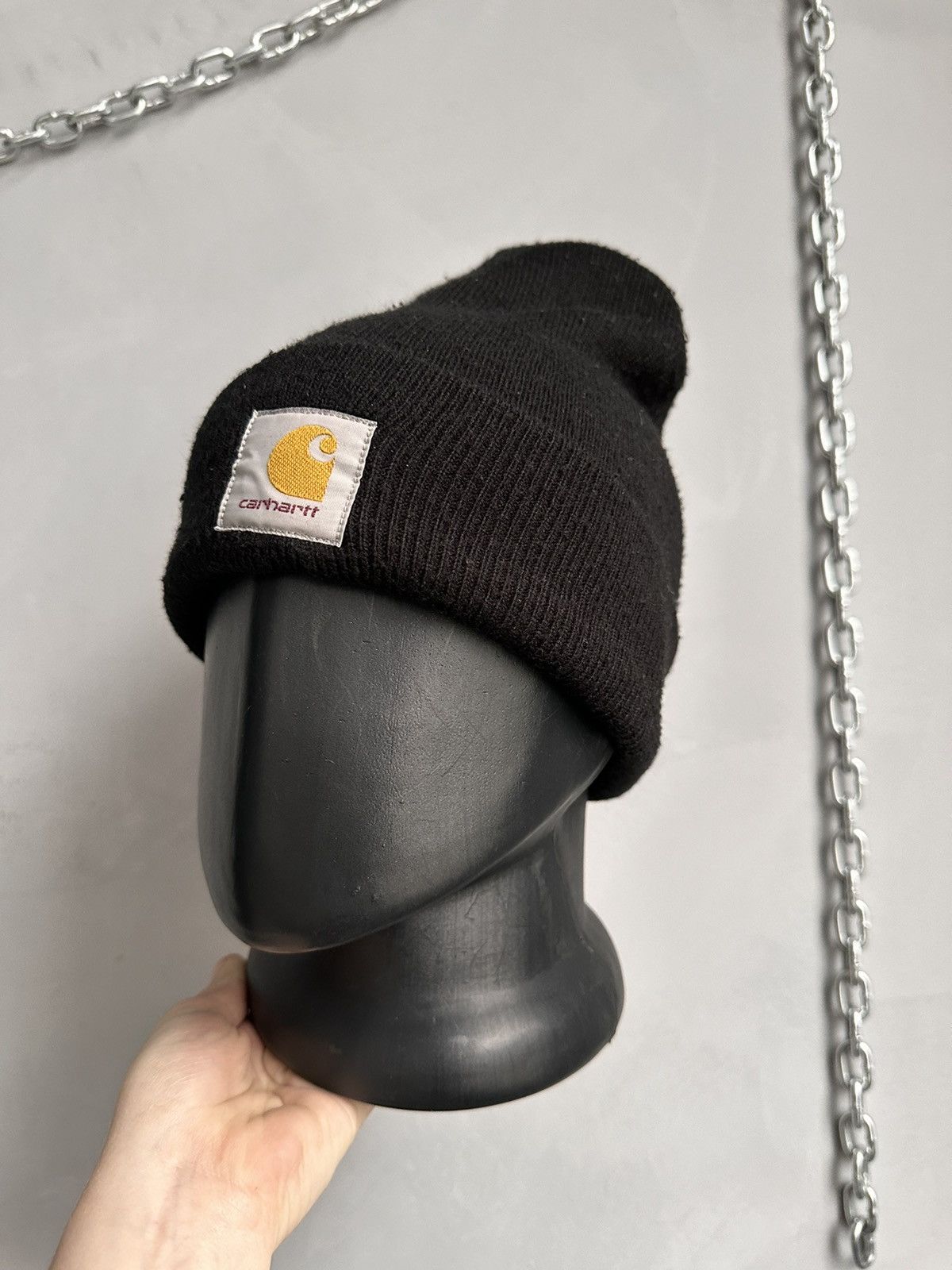 Carhartt Wow 😻 White Beanie Carhartt Y2K Streetwear Outdoor Arcteryx Size ONE SIZE - 1 Thumbnail