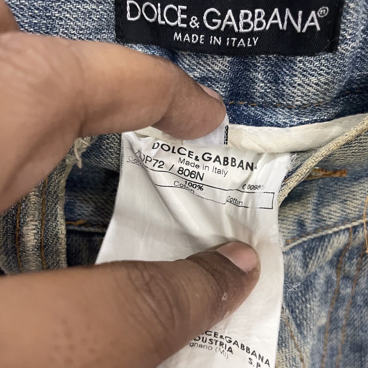 Dolce & Gabbana Vintage Dolce & Gabbana Hollywood Distressed Denim Size US 33 - 8 Thumbnail
