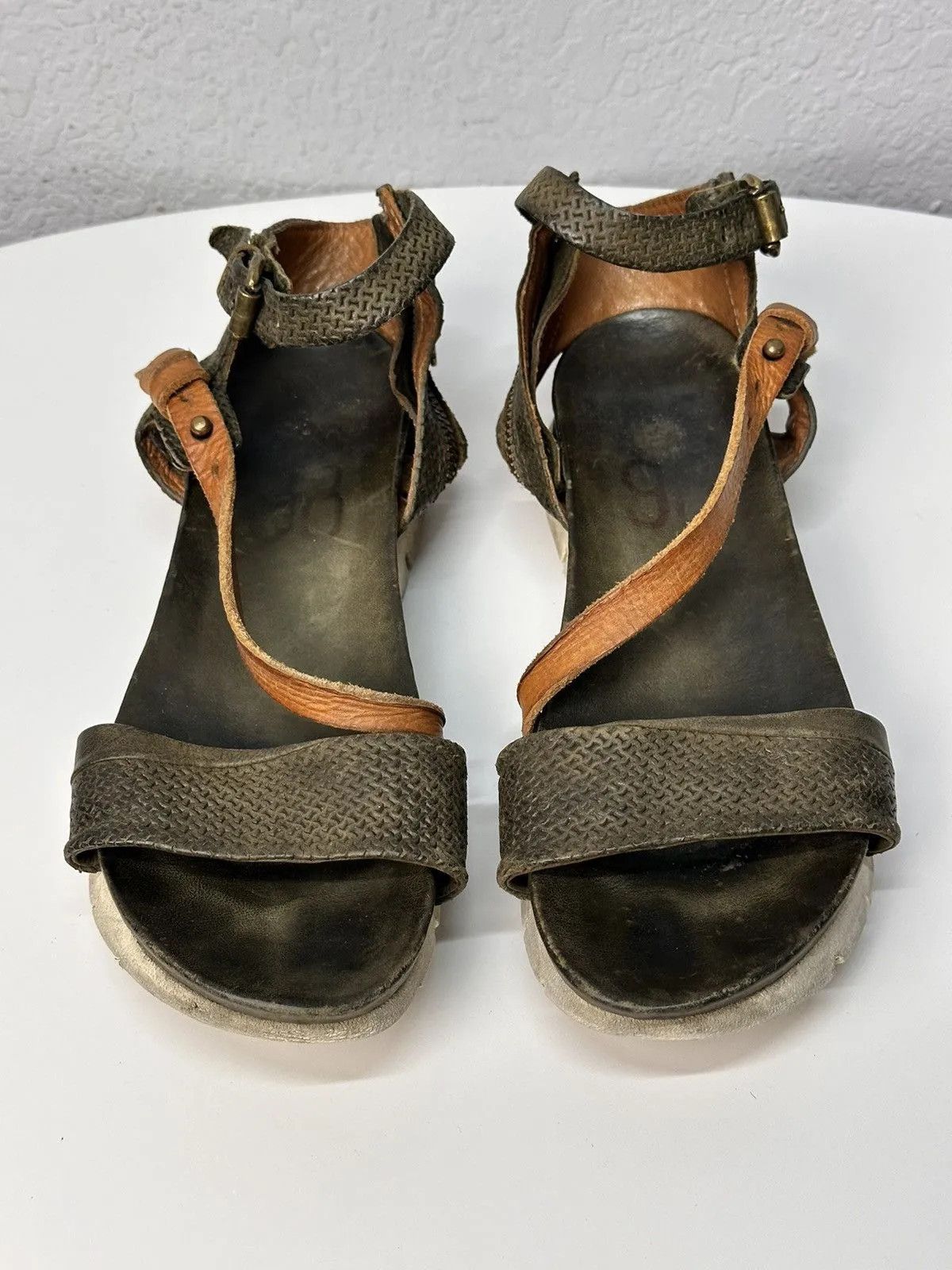 Other Leather Boots A.S. 98 Western Air step Guisi style Vintage Size US 8 / IT 38 - 3 Thumbnail