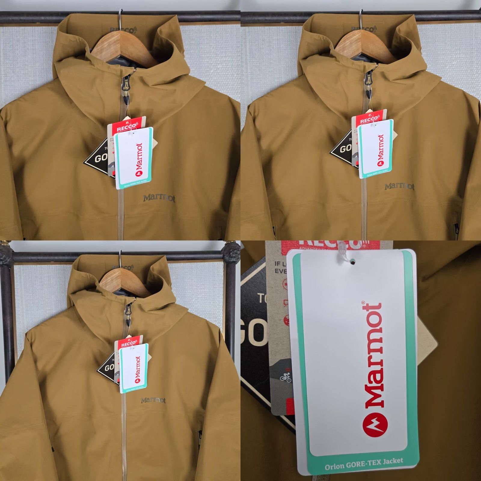 Marmot Marmot Gore Tex RECCO Full Zip Hooded Shell Jacket Mens Medium Brown Ski Jacket Windproof Waterproof NWT Size US M / EU 48-50 / 2 - 10 Thumbnail