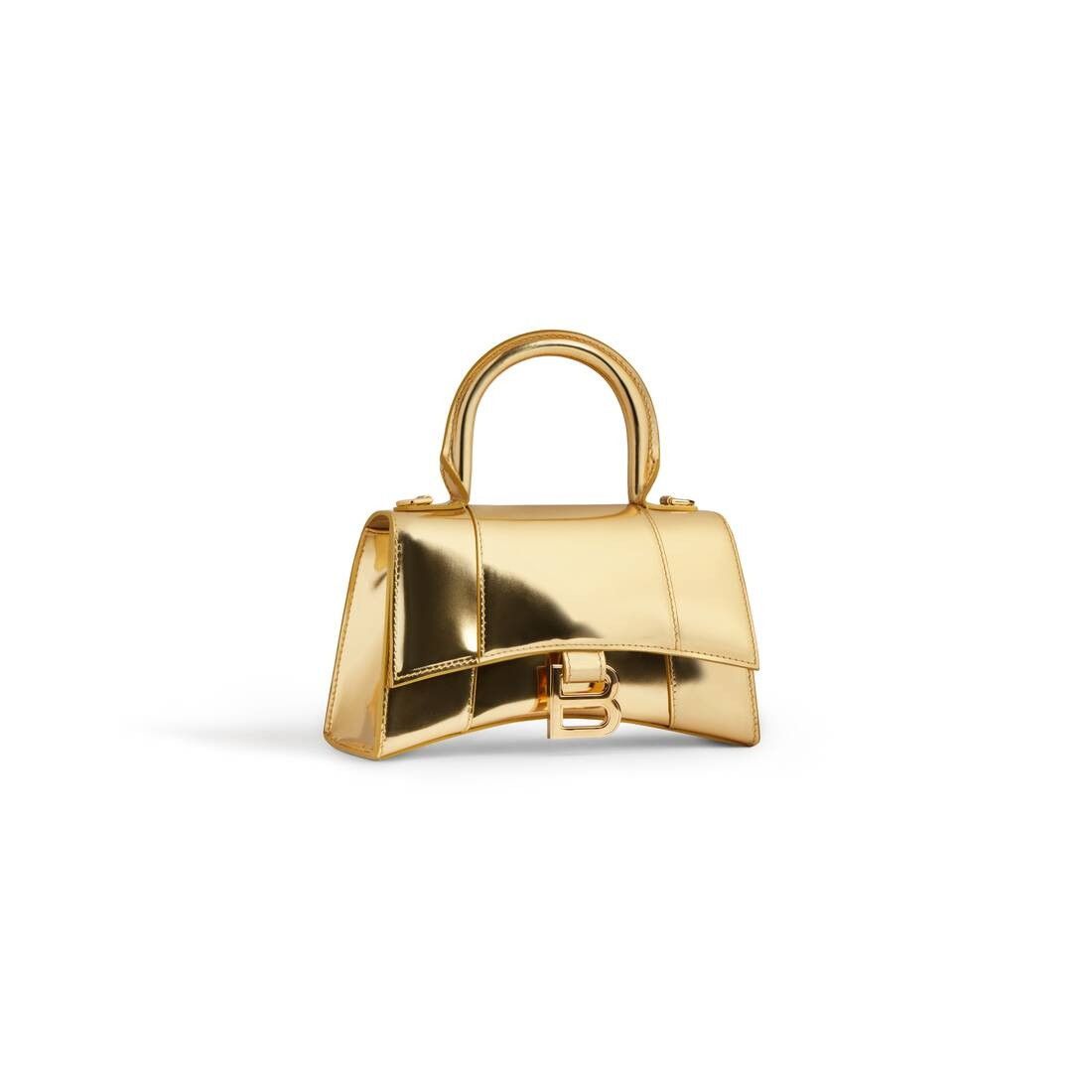 Balenciaga o1s1rm1025 Size: OS / Hourglass XS Handbag in Gold Size ONE SIZE - 5 Thumbnail