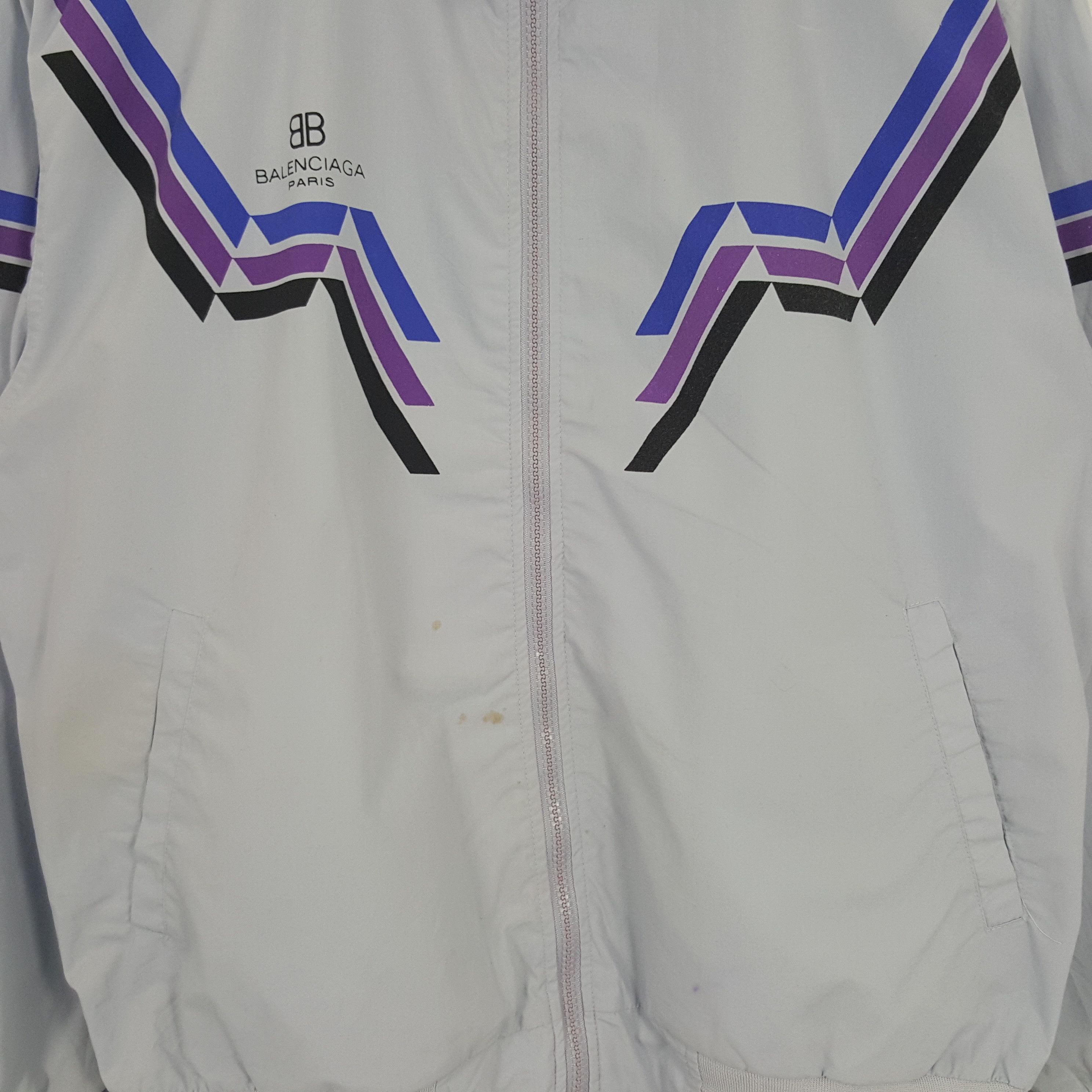 Vintage Vintage Balenciaga Italian Brand Windbreaker Jacket Size US M / EU 48-50 / 2 - 2 Thumbnail