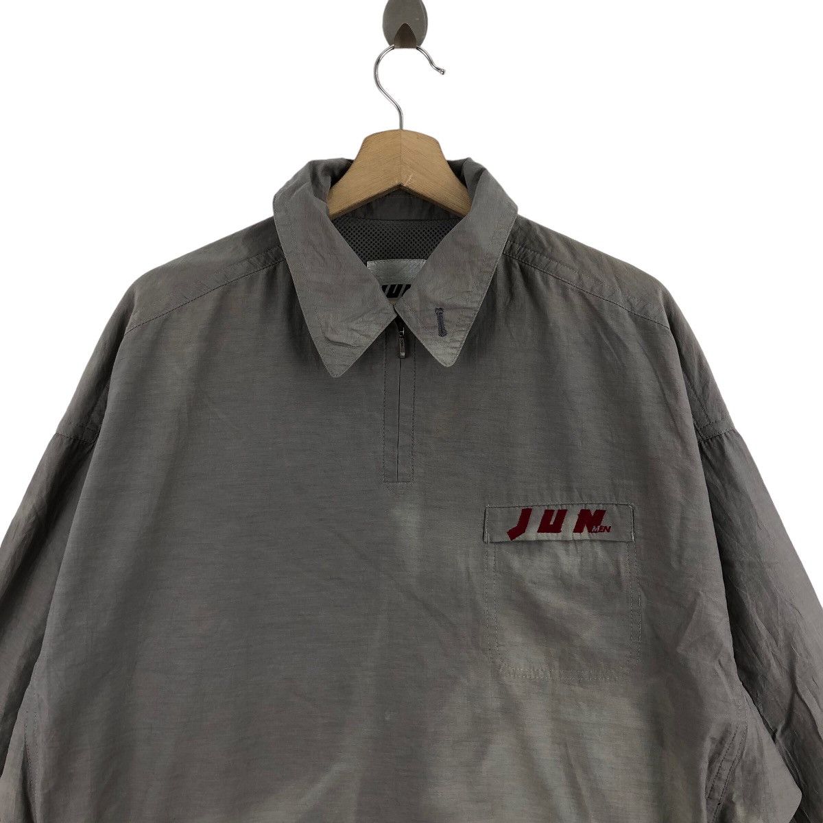 Japanese Brand × Jun Takahashi × Vintage Vintage JUN MEN Jacket Windbreaker Distressed Japanese Brand Size L / US 10 / IT 46 - 2 Thumbnail