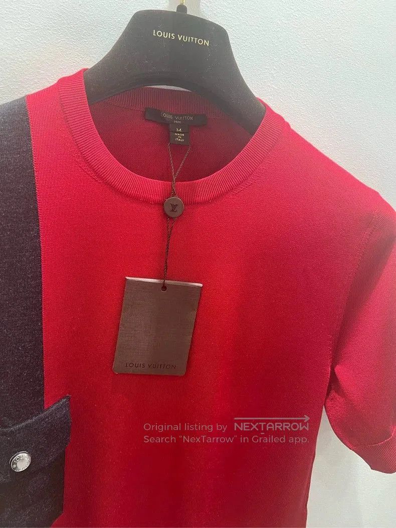 Louis Vuitton Louis Vuitton Red Silk Wool Dress M. Size M / US 6-8 / IT 42-44 - 5 Thumbnail