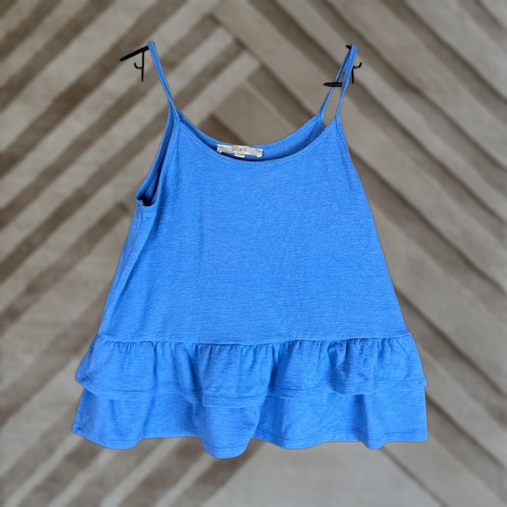 Loft Loft Shirt Blue Sleeveless Tank Light Weight Stretch Medium Size M / US 6-8 / IT 42-44 - 1 Thumbnail