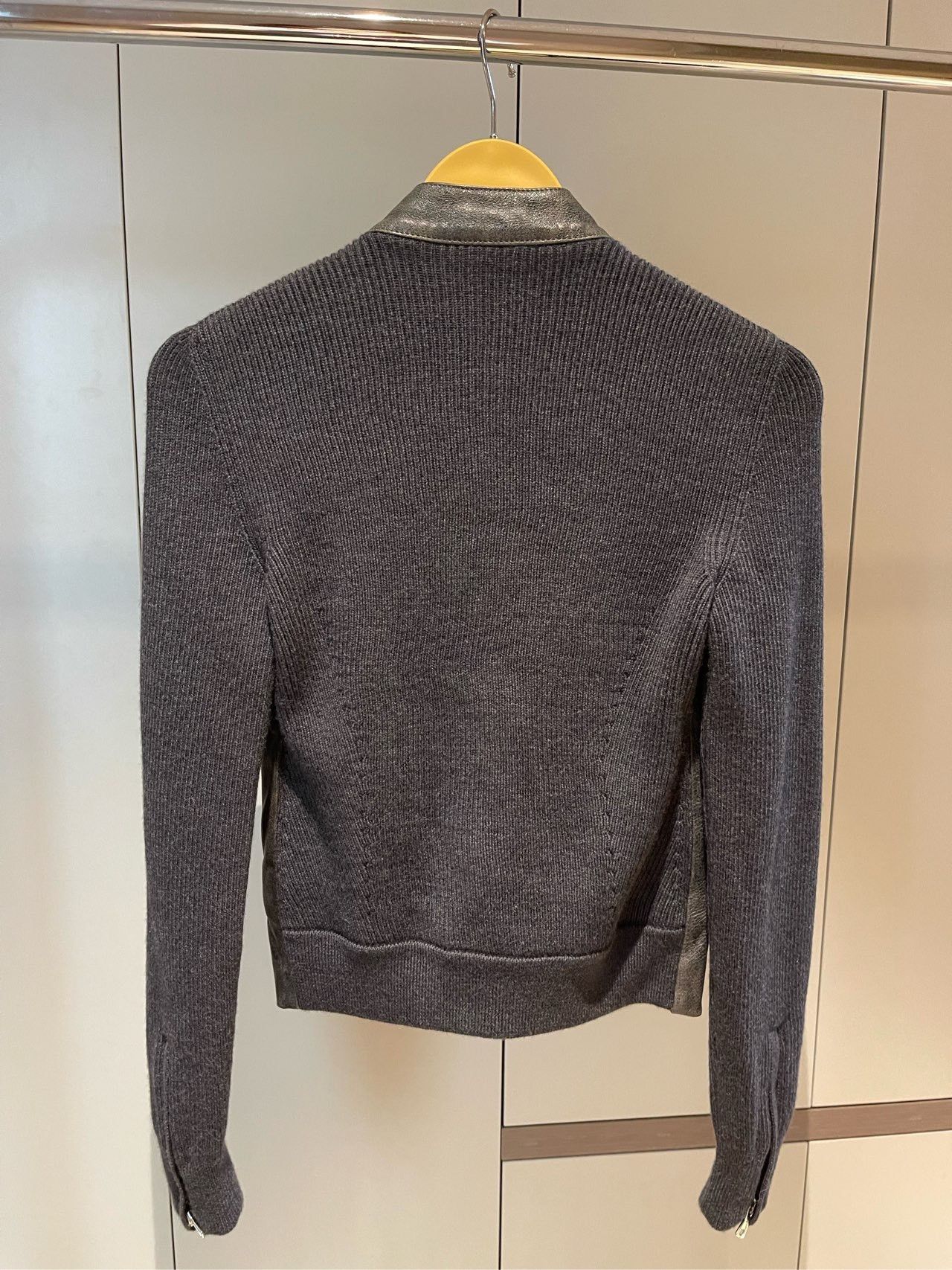 Maison Margiela Maison Margiela Locomotive leather knitted black zipper jac Size US XXS / EU 40 - 2 Thumbnail