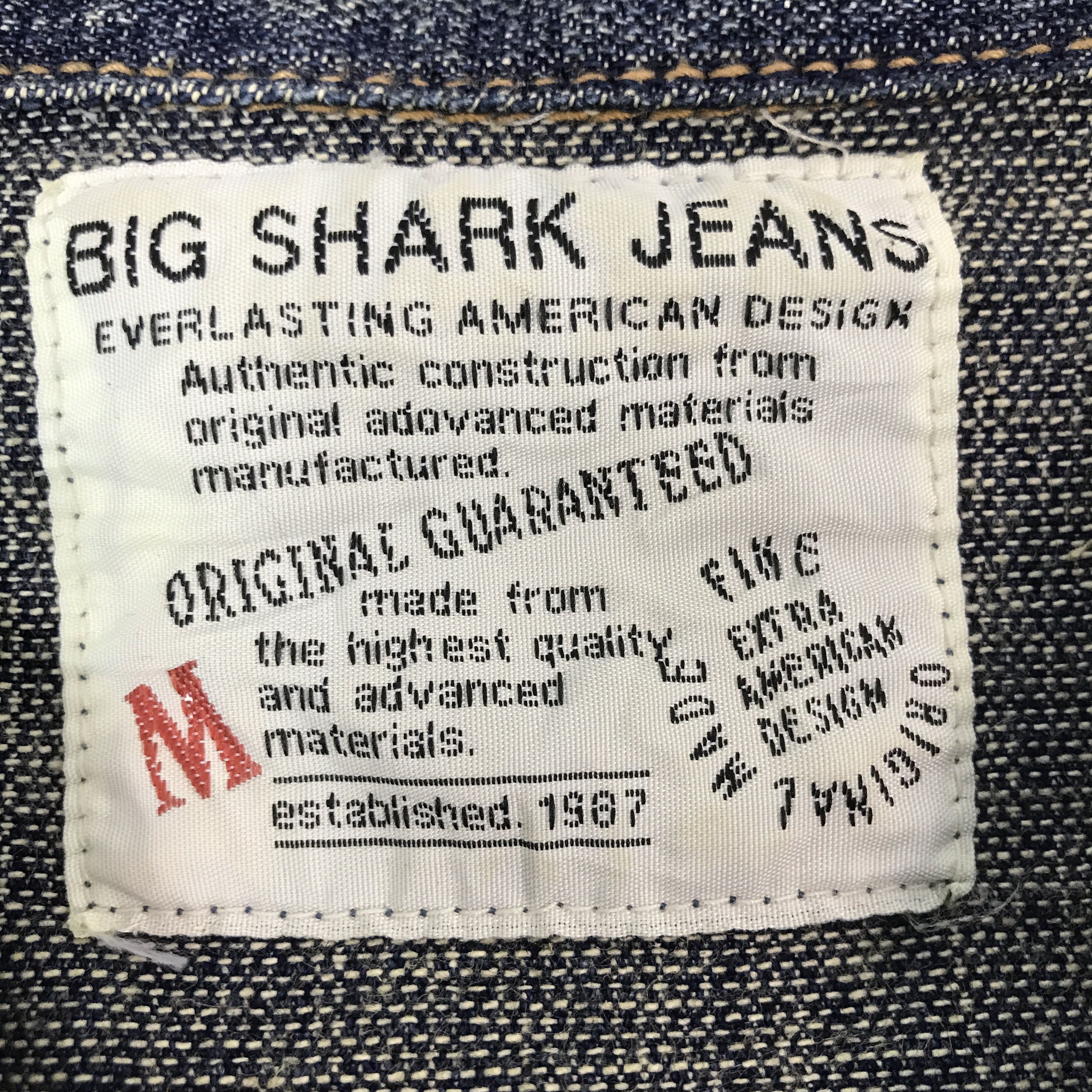 Japanese Brand × Vintage Vintage Big Shark Jeans Denim button Jacket Size US M / EU 48-50 / 2 - 9 Thumbnail