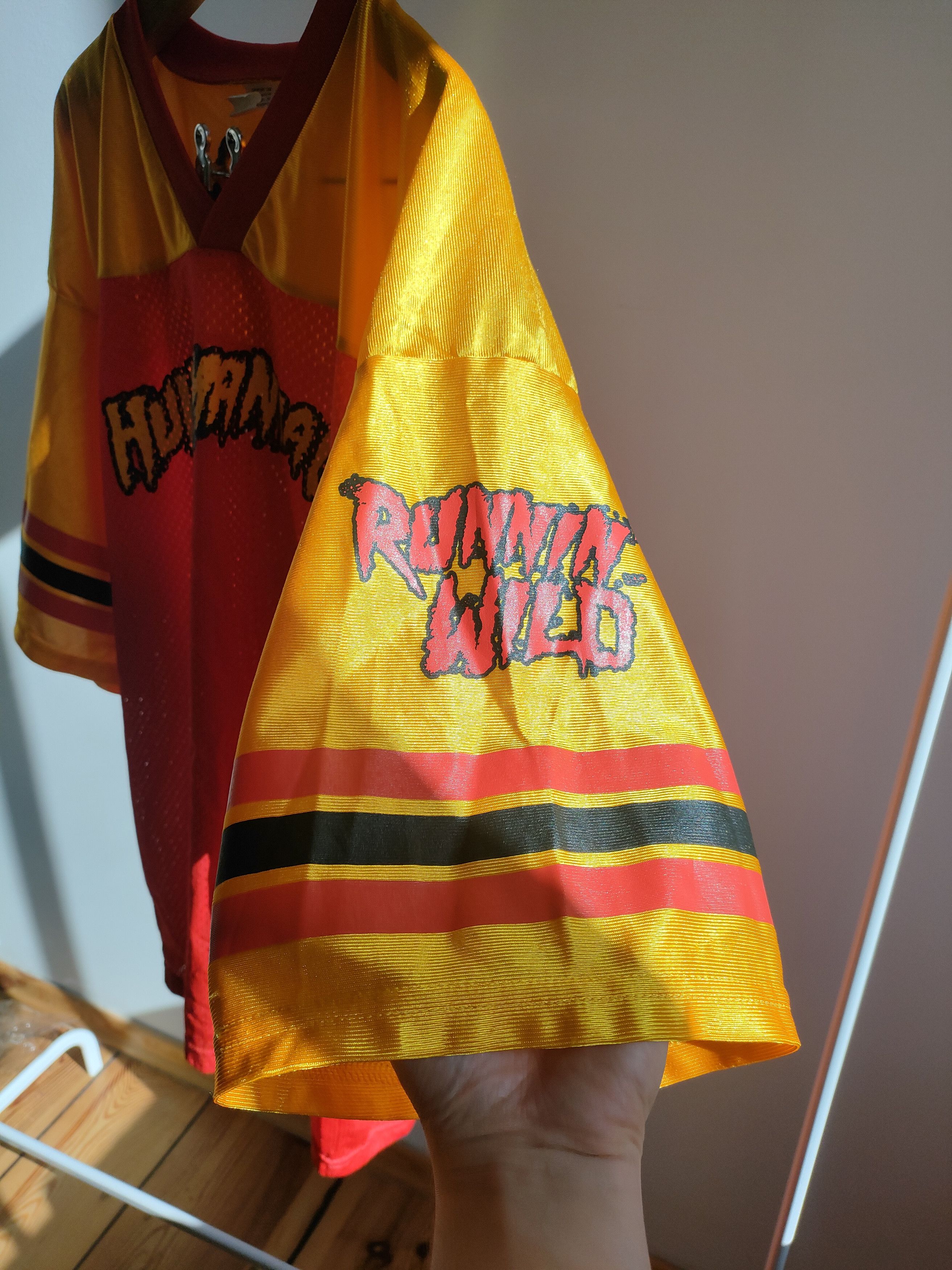 WWE 2002 Hulk Hogan Hulkamaniacs WWE Wrestling Jersey Mesh Tee Size US XL / EU 56 / 4 - 5 Thumbnail