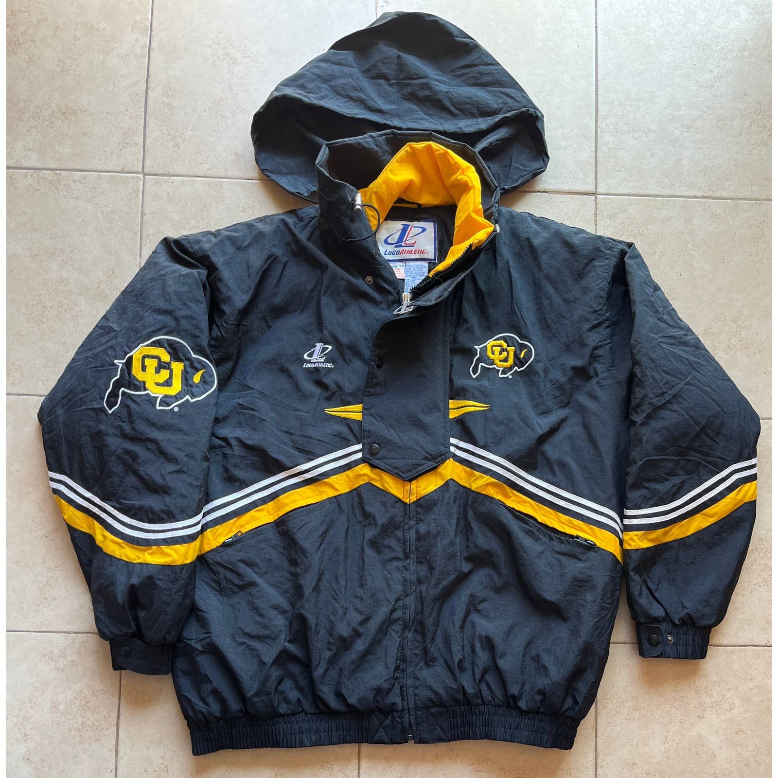 Logo Athletic RARE CU Buffaloes 90s Deion puffer jacket XL Colorado Buffs Size US XL / EU 56 / 4 - 1 Thumbnail