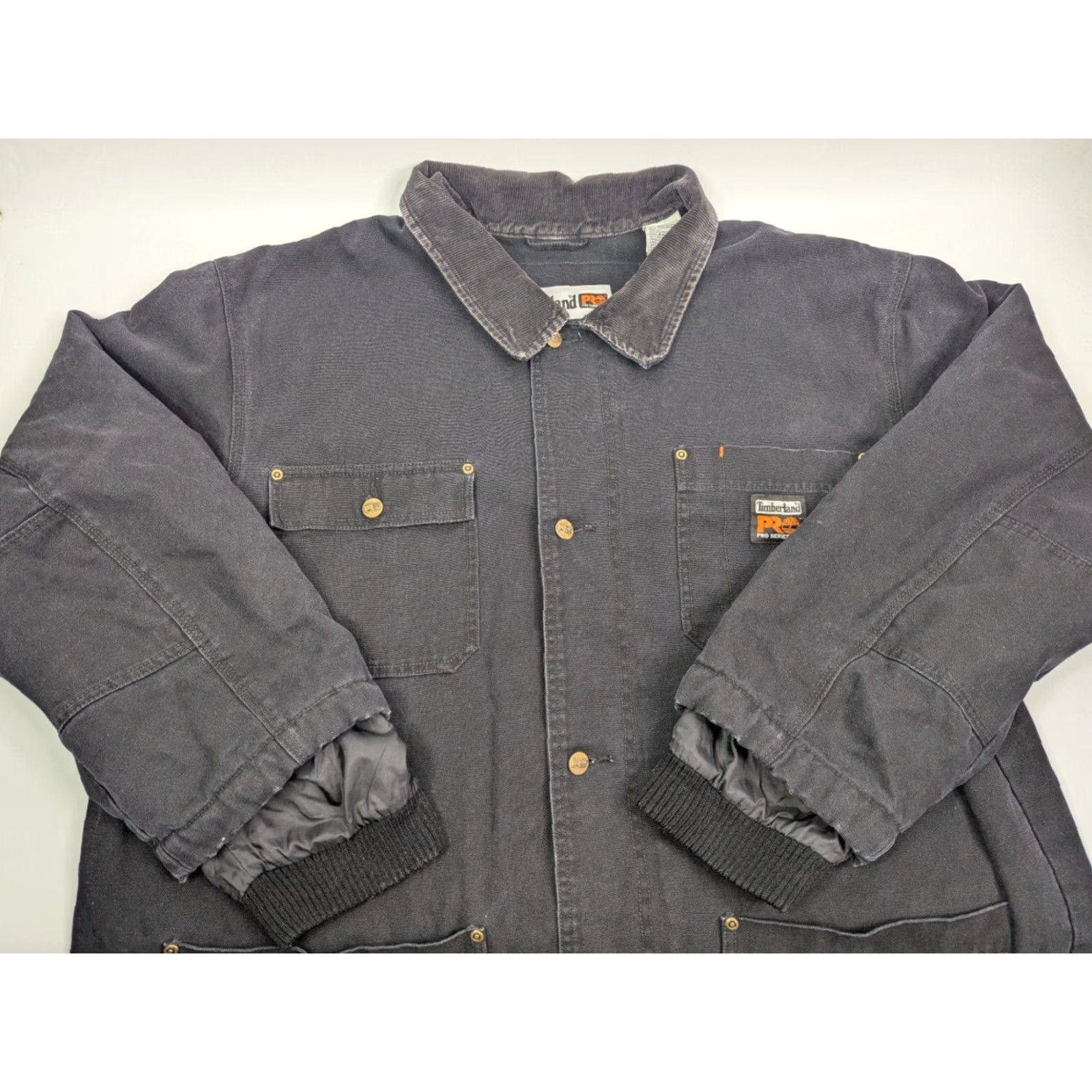 Timberland Timberland Pro Series Polartec Canvas Barn Chore Coat Black Workwear Mens 2XL Size US XXL / EU 58 / 5 - 2 Thumbnail