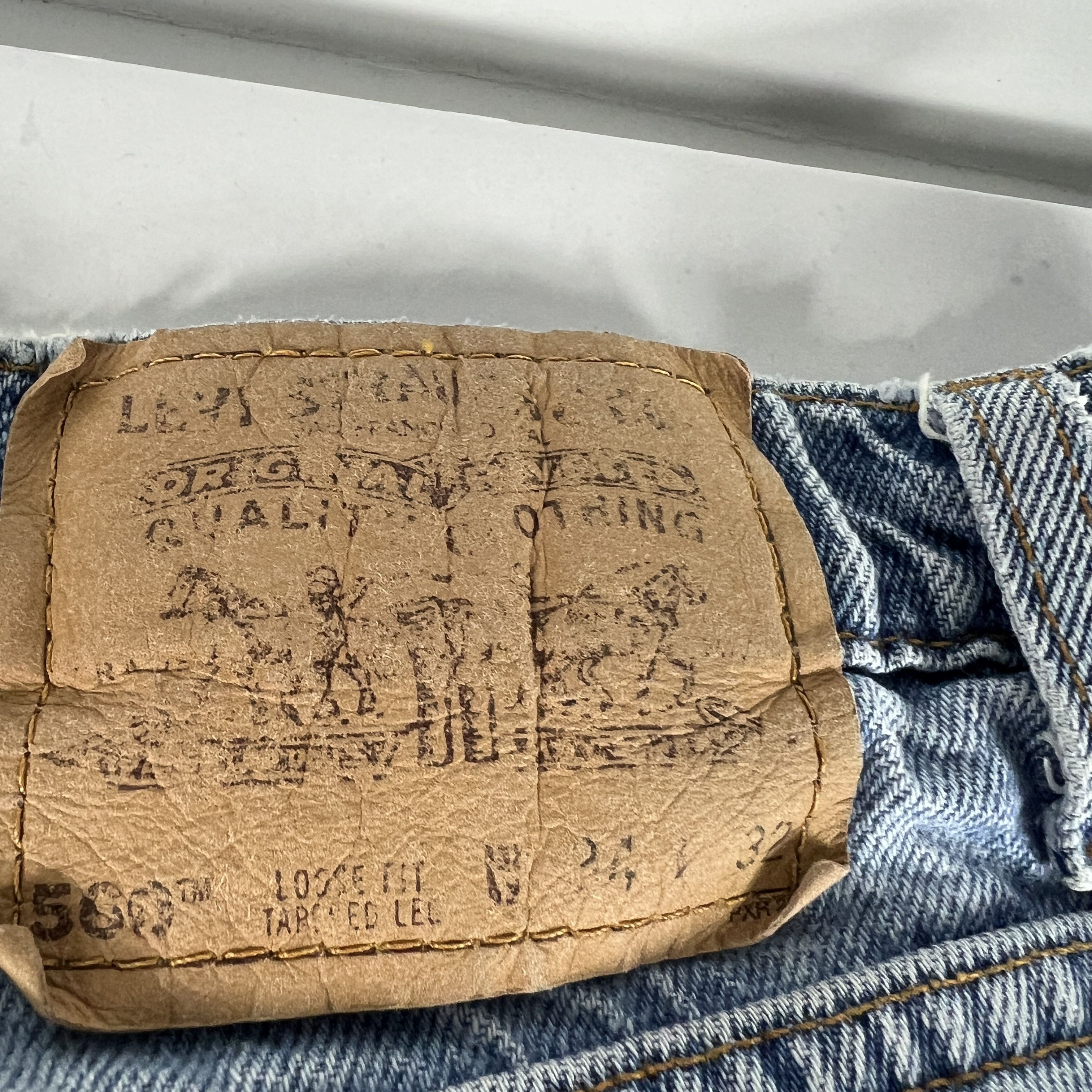 Levi's × Vintage VTG 90s Levi's Jean 560 Loose Taper Blue Denim Orange Tab Size US 32 / EU 48 - 16 Thumbnail