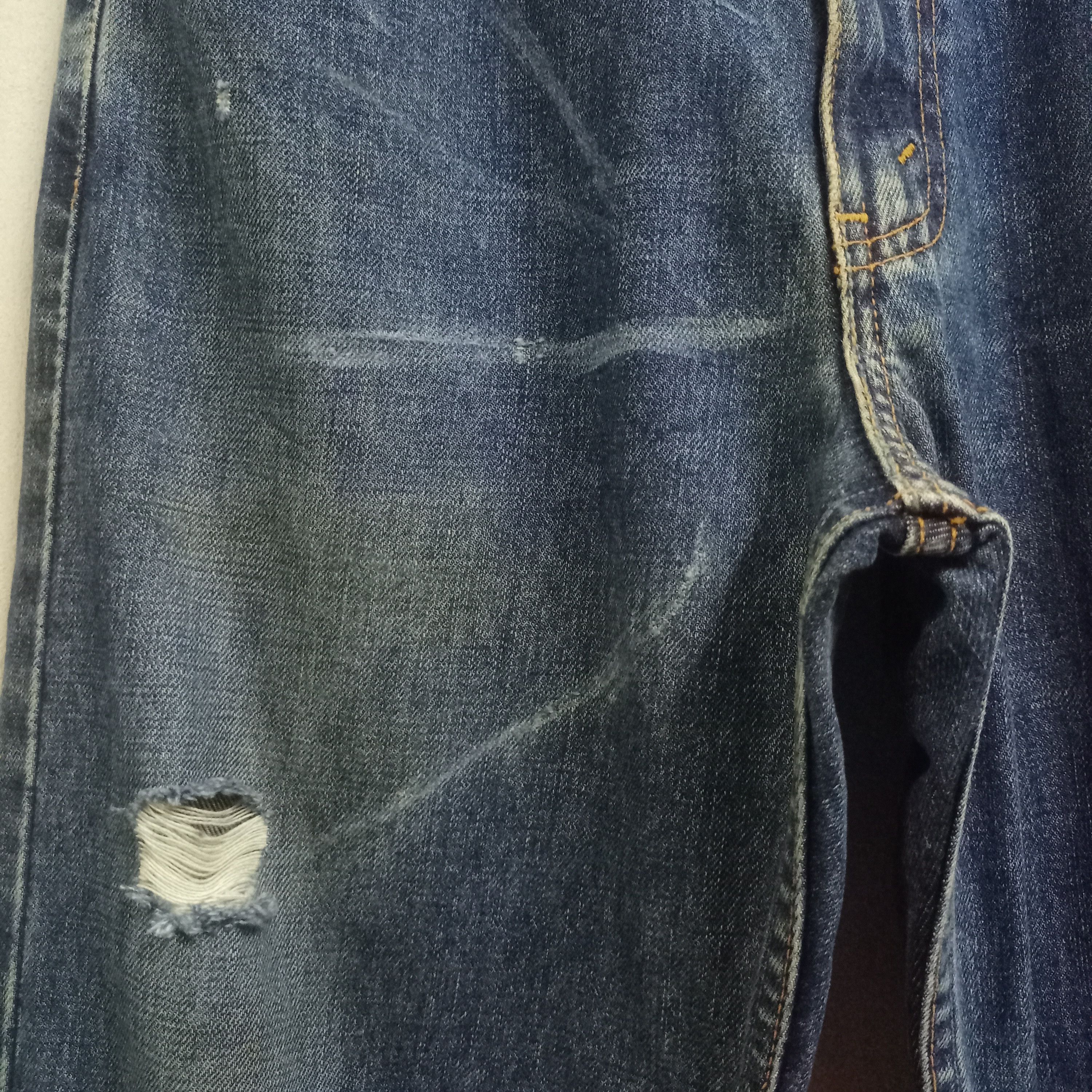 Levi's × Levi's Vintage Clothing Vintage 90s Levis 512 Blue Wash Distressed Baggy Jeans Size US 30 / EU 46 - 5 Thumbnail