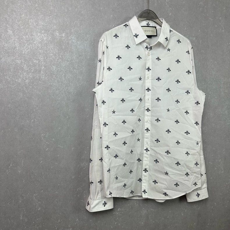 Gucci Gucci Size 38 Full-print little bee shirt size 38 2502-Next Size US XS / EU 42 / 0 - 3 Thumbnail