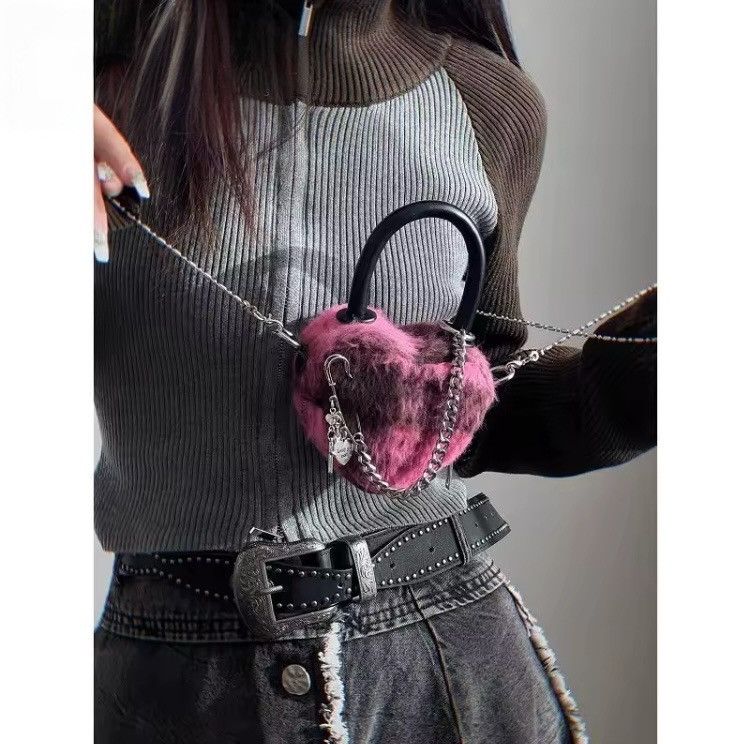 Other Y2K Harajuku Gothic Plaid Mini Crossbody Bag Women’s Size ONE SIZE - 3 Thumbnail